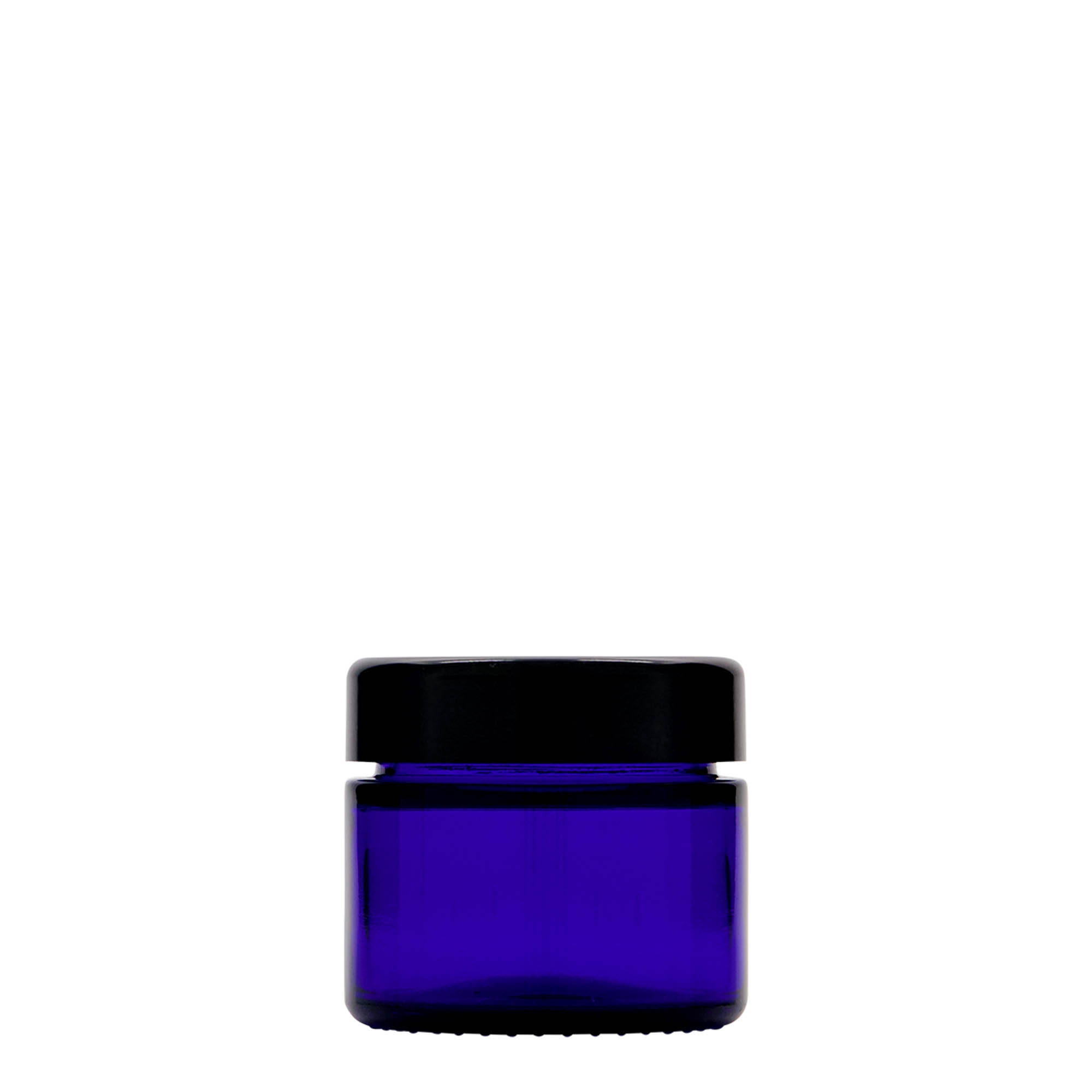 Pot 50 ml 'Blue Edition', verre, bleu roi, bouchage: Bougage à vis