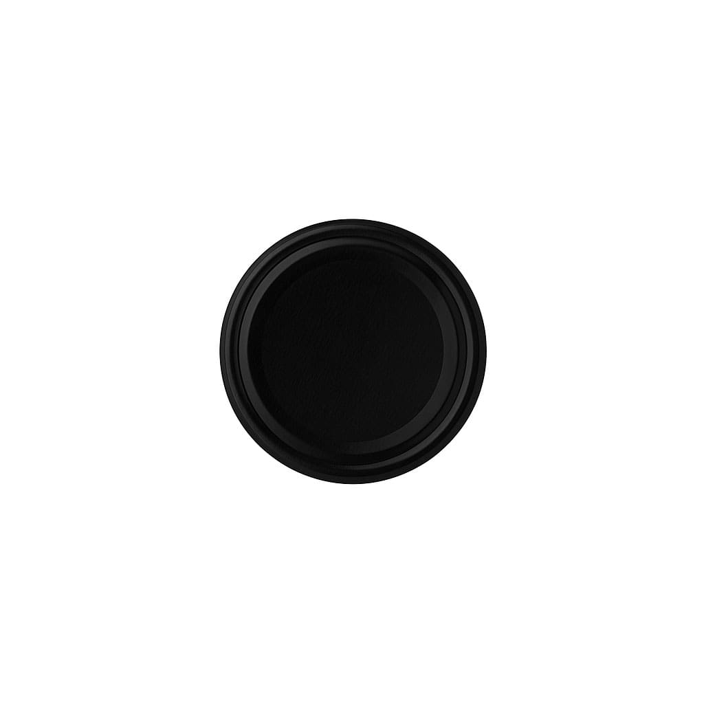 Couvercle Twist-Off, fer blanc, noir, pour bouchage: TO 53 Couvercle Twist-Off, fer blanc, noir, pour bouchage: TO 53