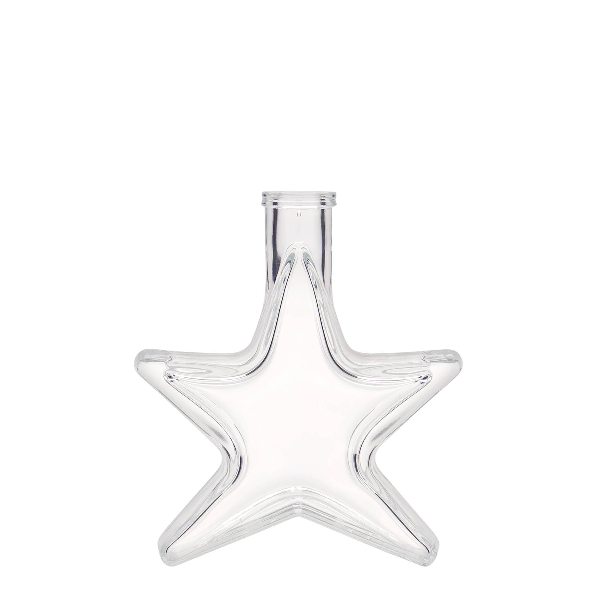 Glazen fles 'Ster', 100 ml, monding: kurk