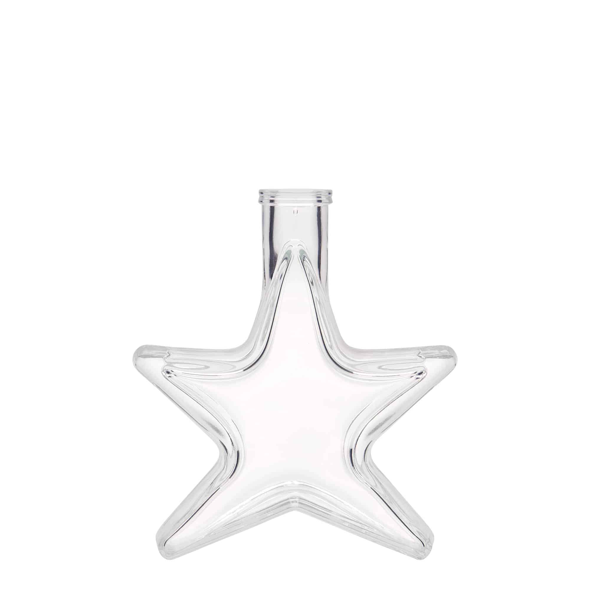 Glazen fles 'Ster', 100 ml, monding: kurk