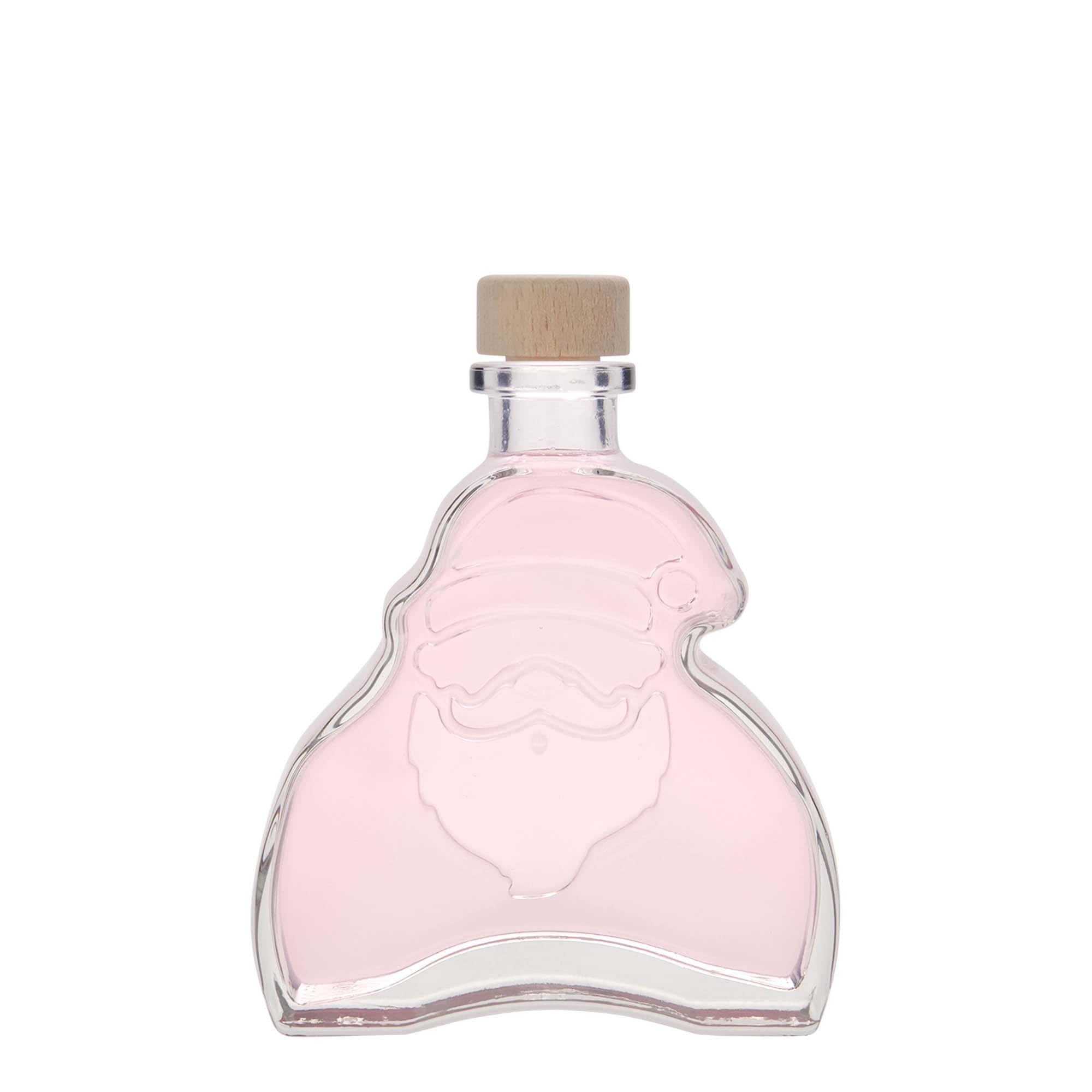 Glazen fles 'Santa Claus', 200 ml, monding: kurk