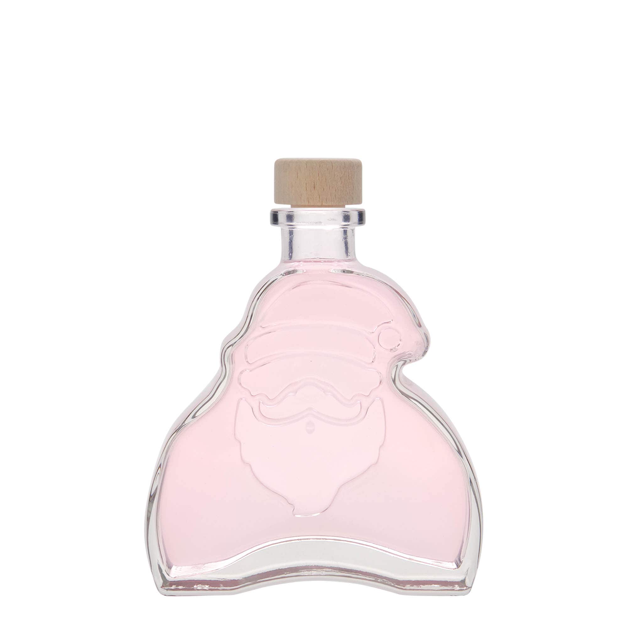 Glazen fles 'Santa Claus', 200 ml, monding: kurk