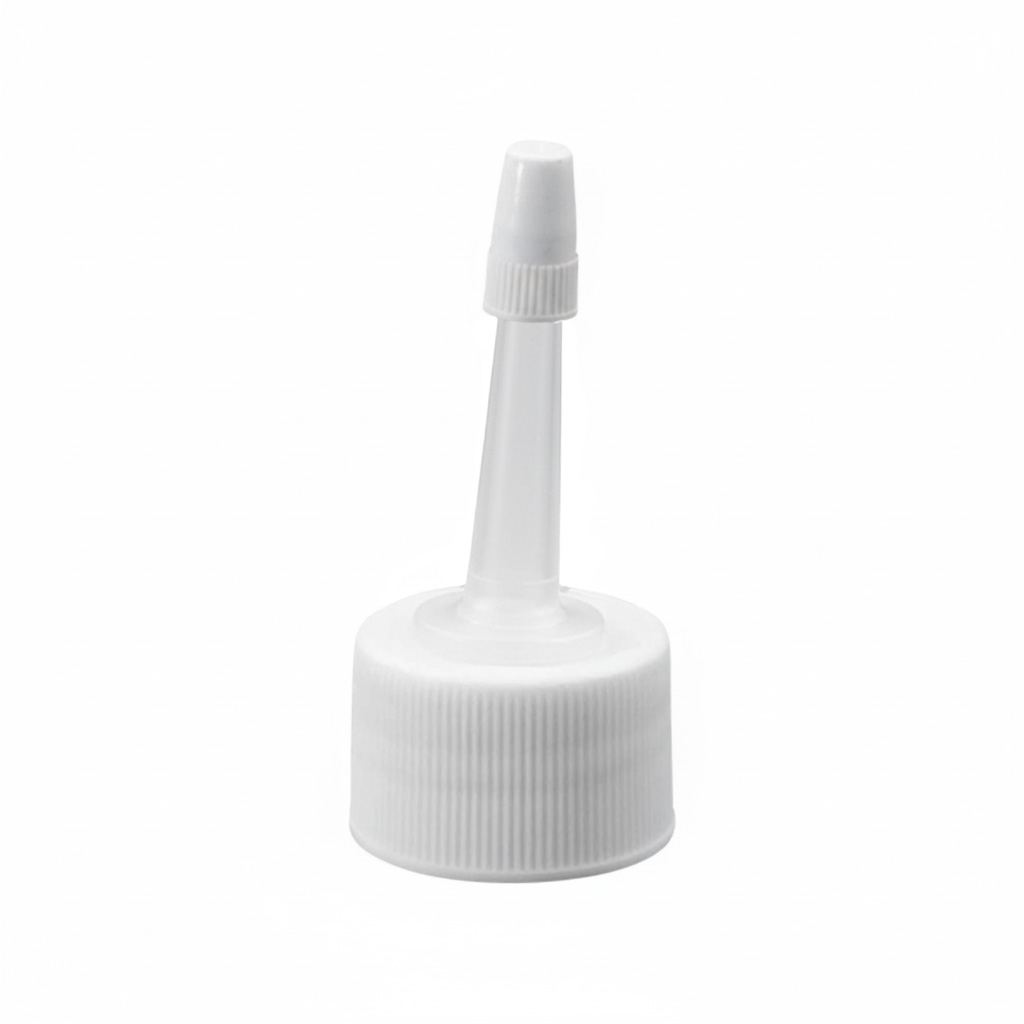 Bougage à vis avec applicateur, plastique PP, blanc, pour bouchage: 24/410 Bougage à vis avec applicateur, plastique PP, blanc, pour bouchage: 24/410