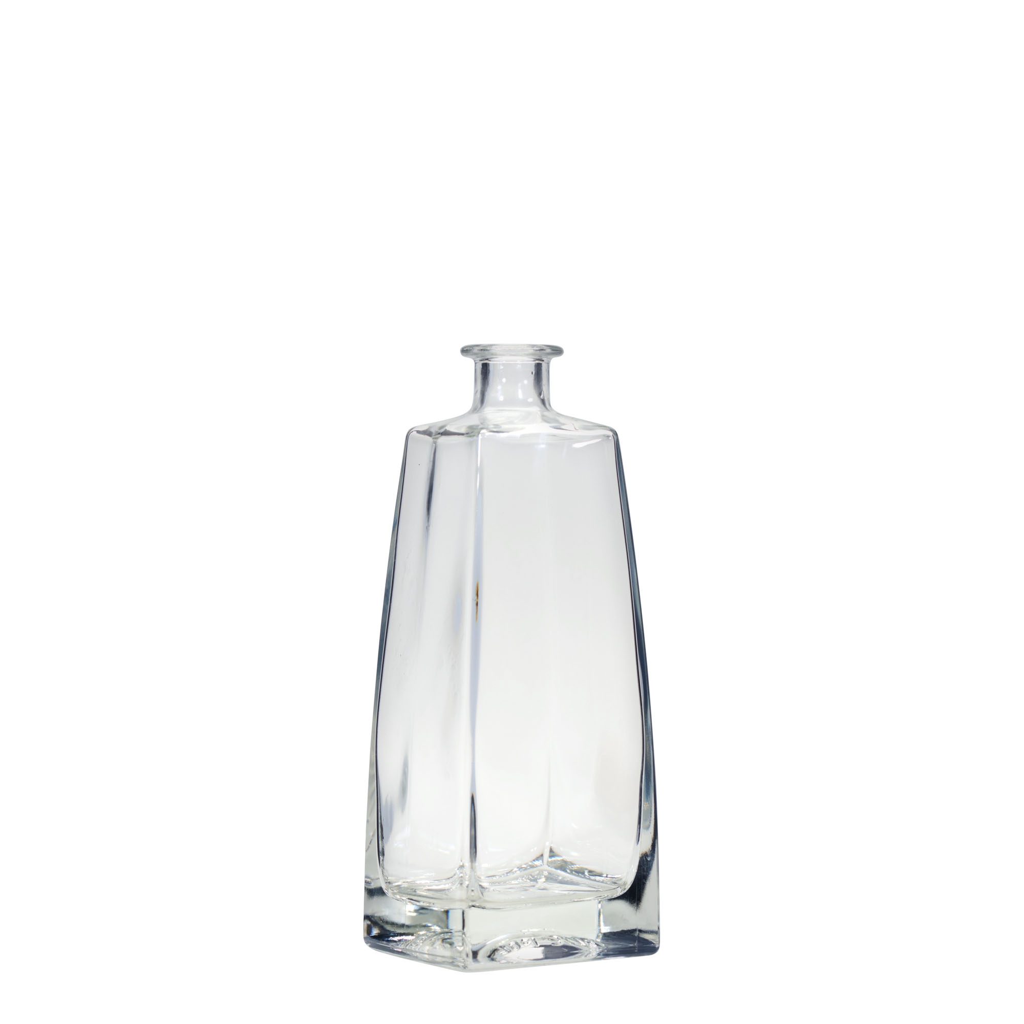 Glazen fles 'Timmy', 700 ml, rechthoekig, monding: kurk