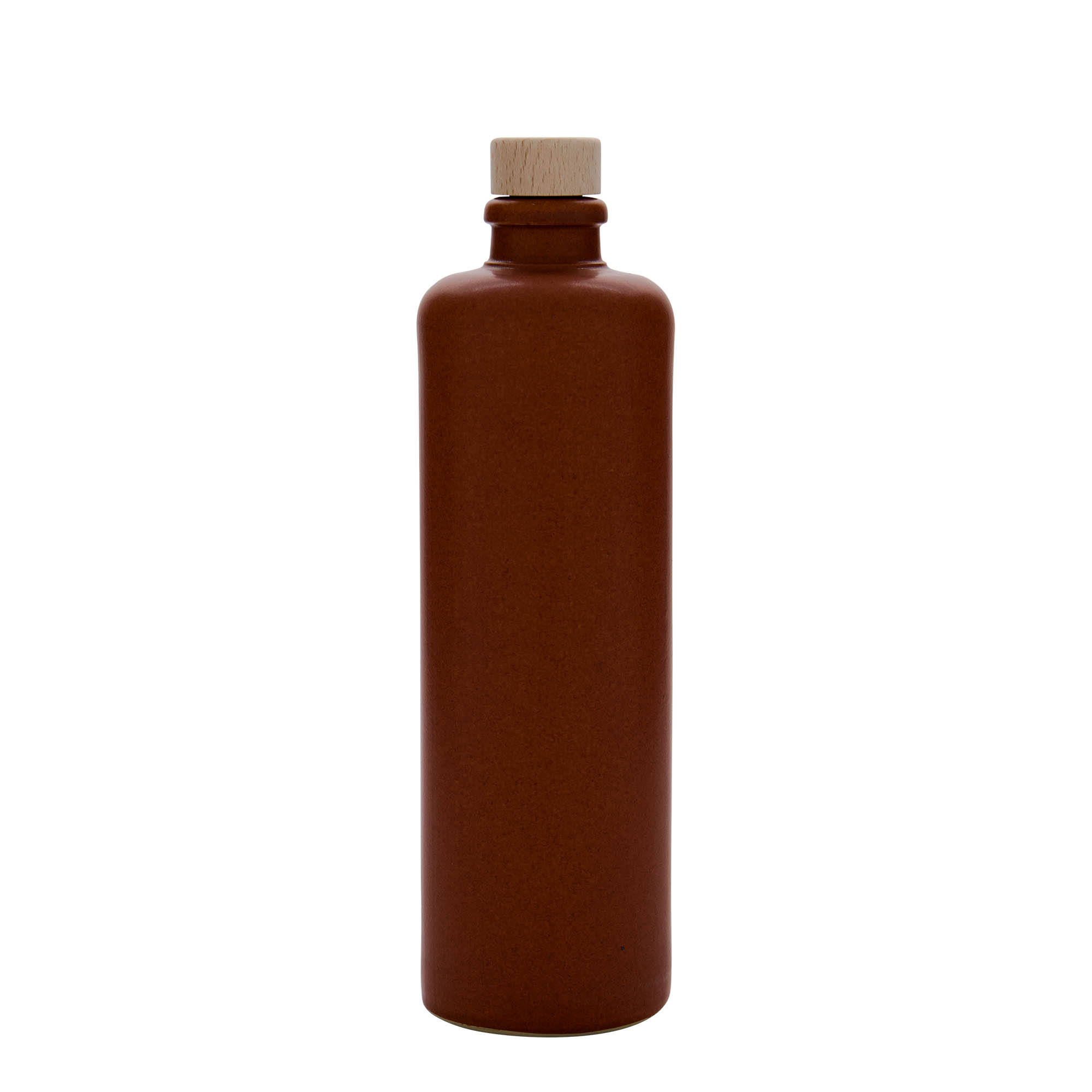 Keramische kruik, 500 ml, steengoed, rood-bruin, monding: kurk Keramische kruik, 500 ml, steengoed, rood-bruin, monding: kurk