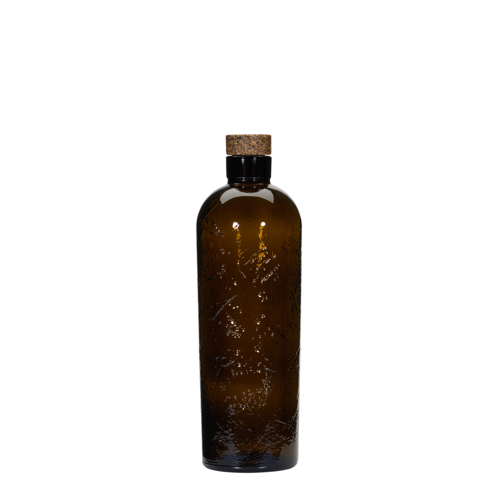 Wildly Crafted Glazen fles 'Natural', 700 ml, bruin, monding: kurk Wildly Crafted Glazen fles 'Natural', 700 ml, bruin, monding: kurk