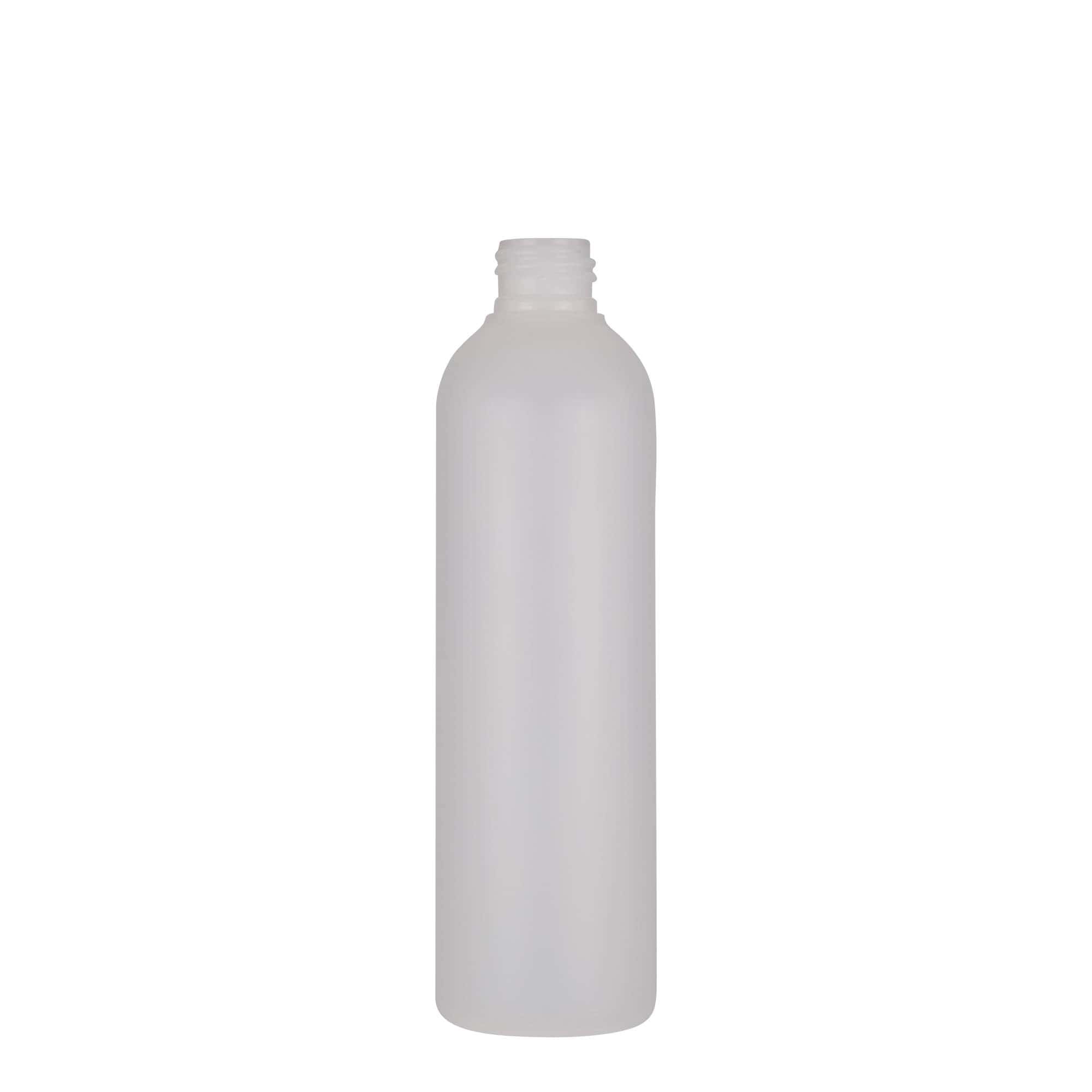 Plastic fles 'Tuffy', 250 ml, HDPE, naturel, monding: 24/410