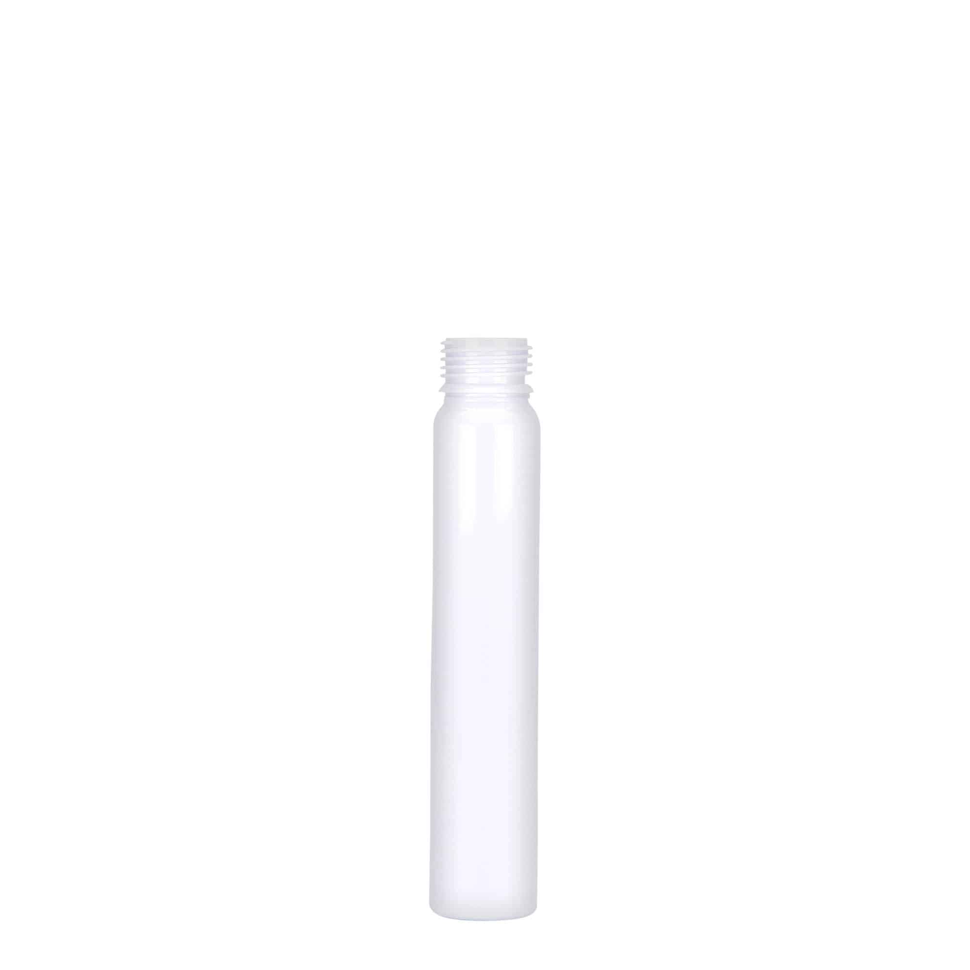 Éprouvette en PET 25 ml, plastique, blanc, bouchage: Bougage à vis Éprouvette en PET 25 ml, plastique, blanc, bouchage: Bougage à vis