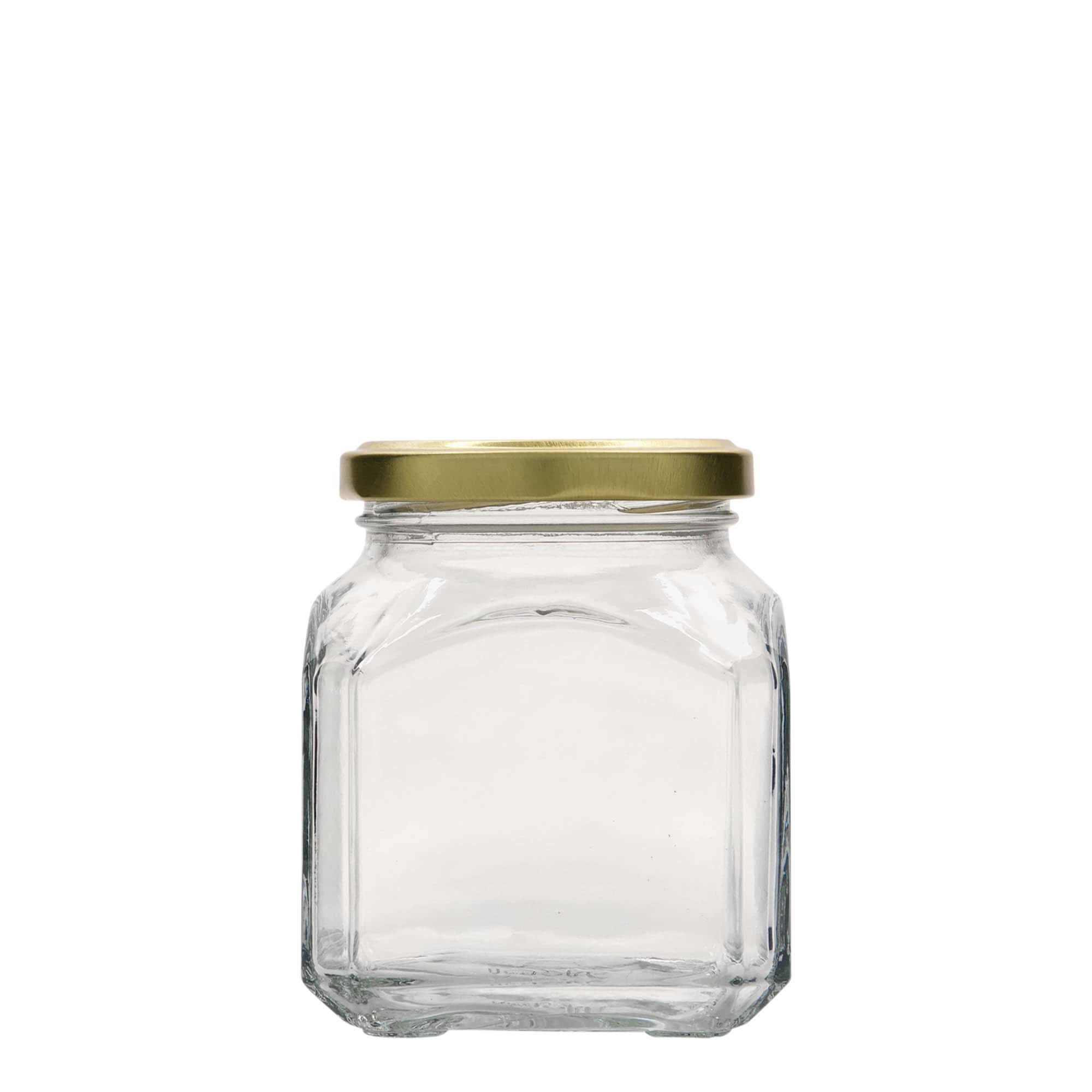 Bocal carré 314 ml « Milan », bouchage: Twist-Off (TO 63)