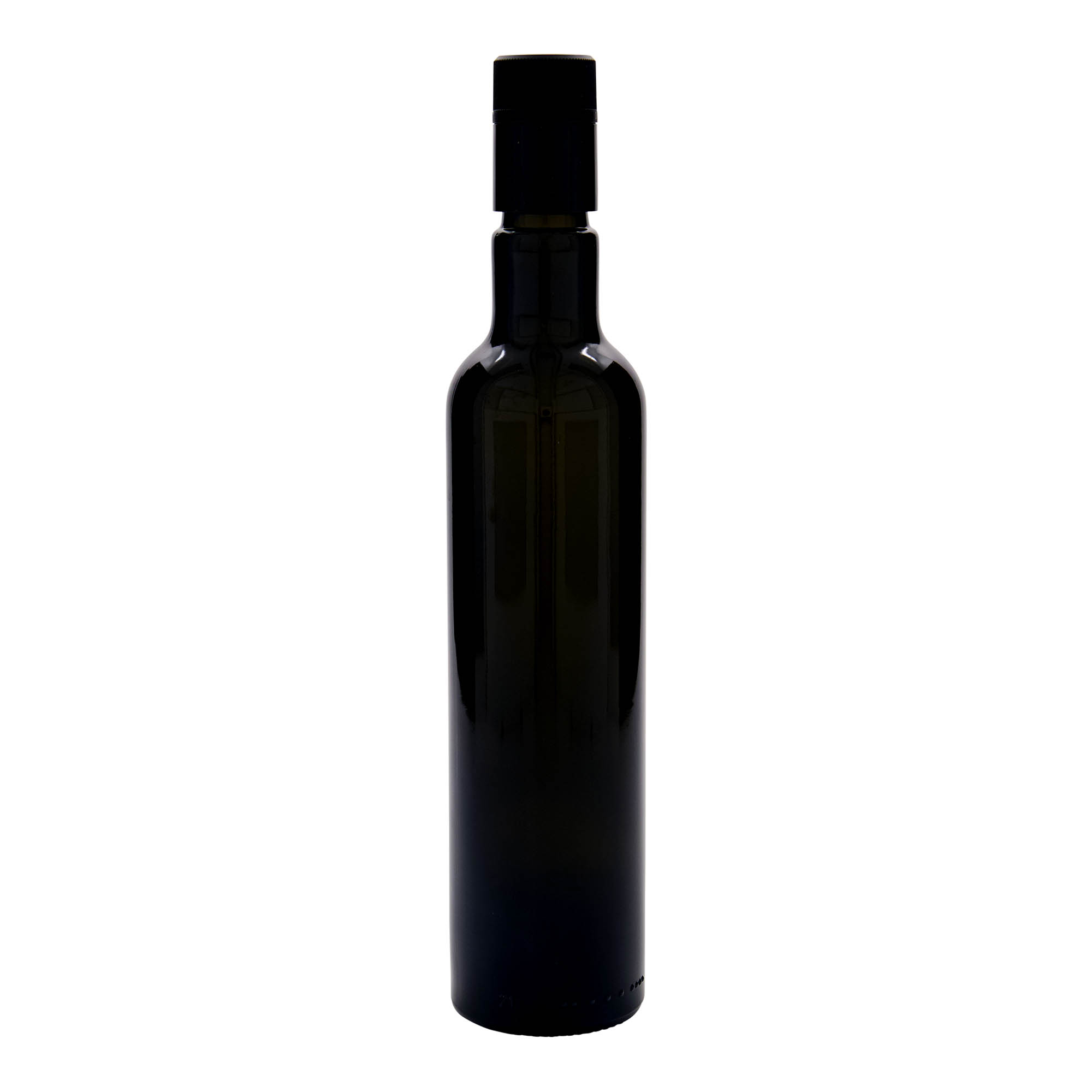 Bouteille de vinaigre / d’huile 500 ml 'Willy New', verre, vert antique, bouchage: DOP Bouteille de vinaigre / d’huile 500 ml 'Willy New', verre, vert antique, bouchage: DOP