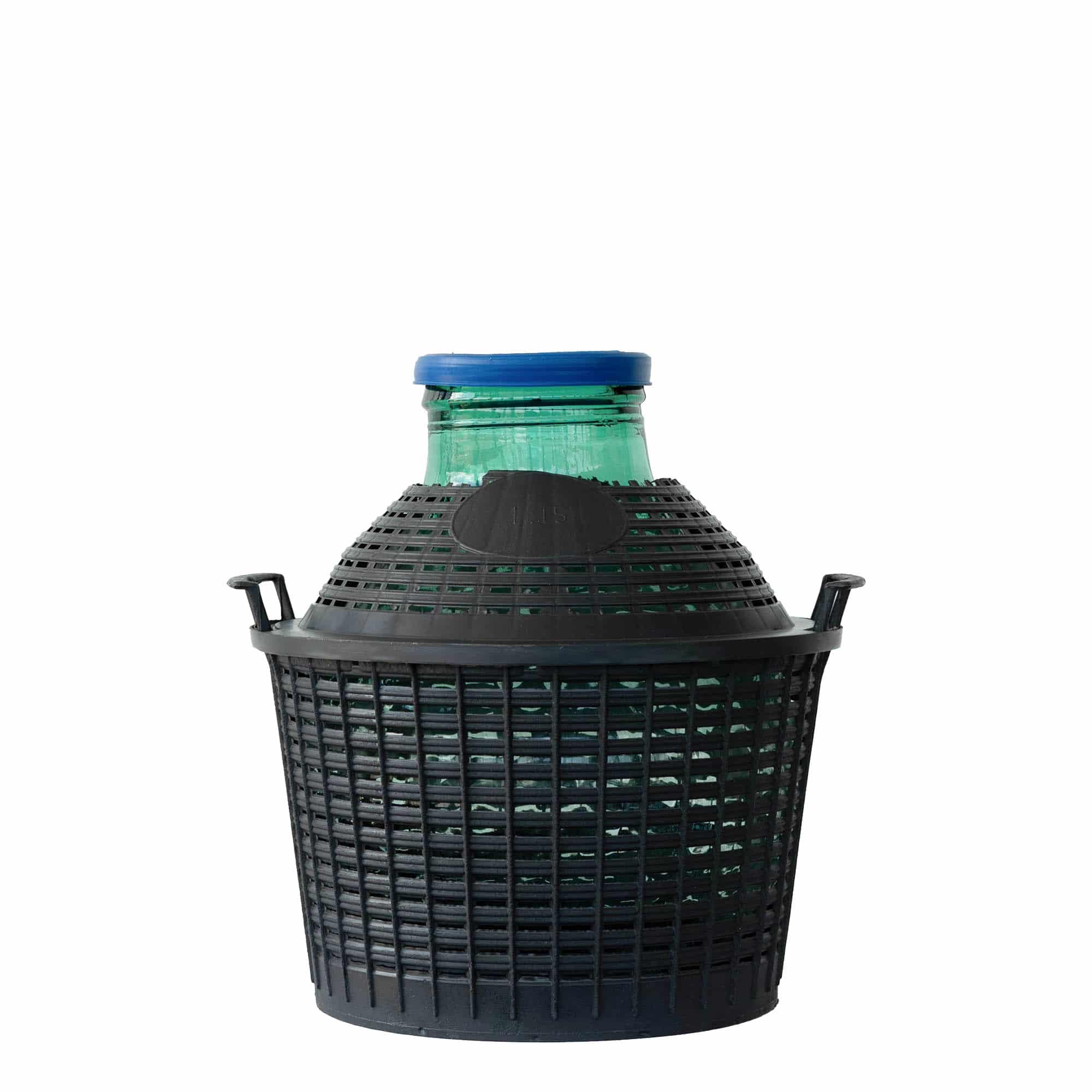Dame-jeanne 15 l à col large, verre, bouchage: couvercle cloche