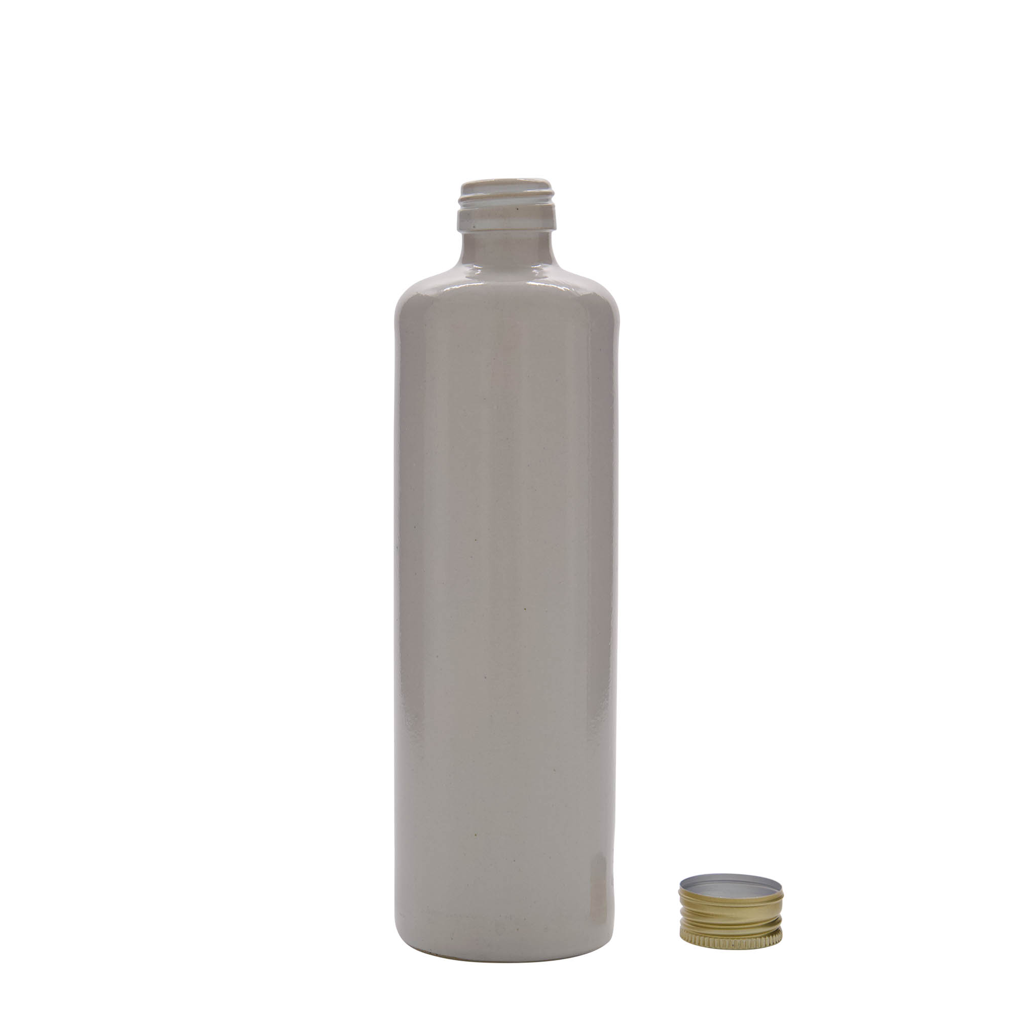 Chope en terre cuite 500 ml, grès, blanc, bouchage: PP 31,5 Chope en terre cuite 500 ml, grès, blanc, bouchage: PP 31,5