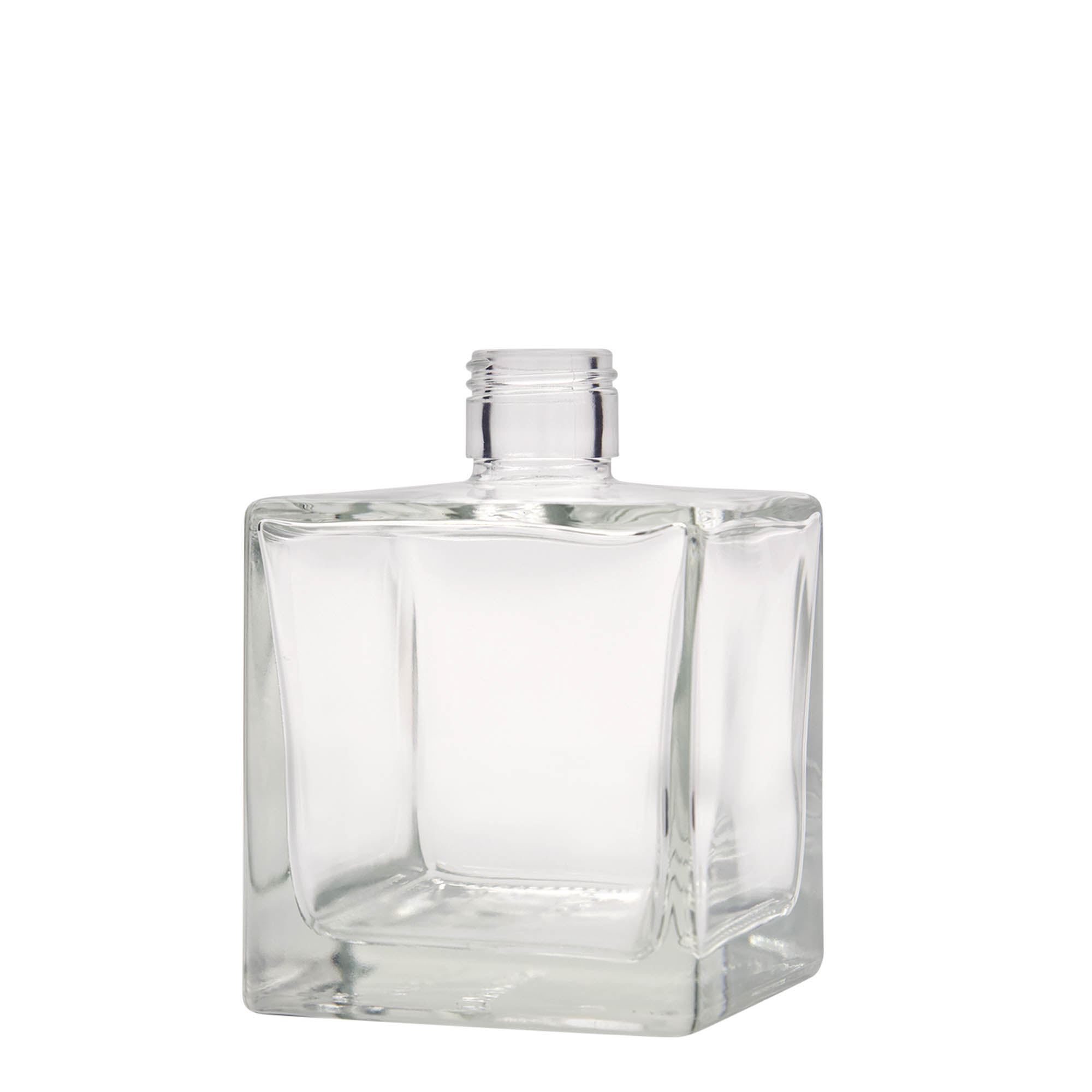 Glazen fles 'Cube', 500 ml, vierkant, monding: PP 31,5 Glazen fles 'Cube', 500 ml, vierkant, monding: PP 31,5