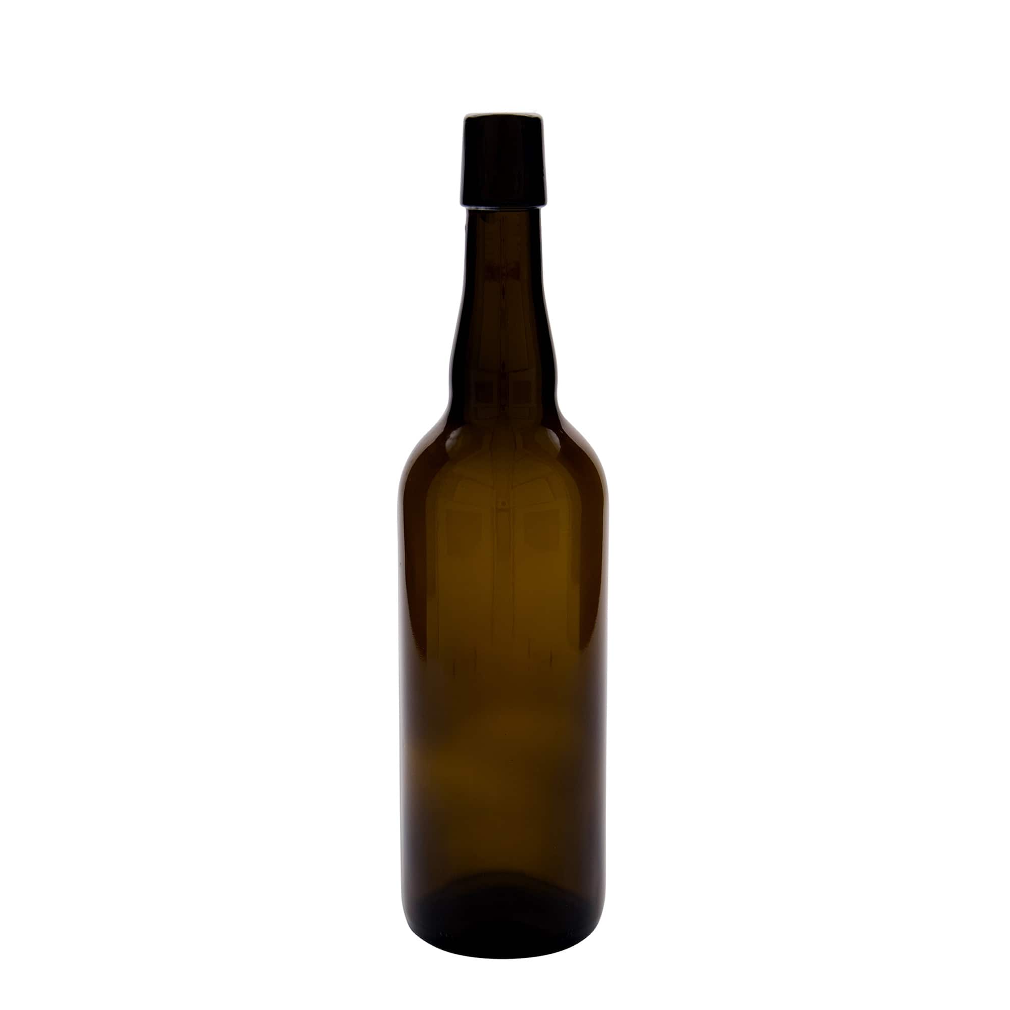 Bouteille de bière Belgique 750 ml, verre, brun, bouchage: bouchon mécanique Bouteille de bière Belgique 750 ml, verre, brun, bouchage: bouchon mécanique