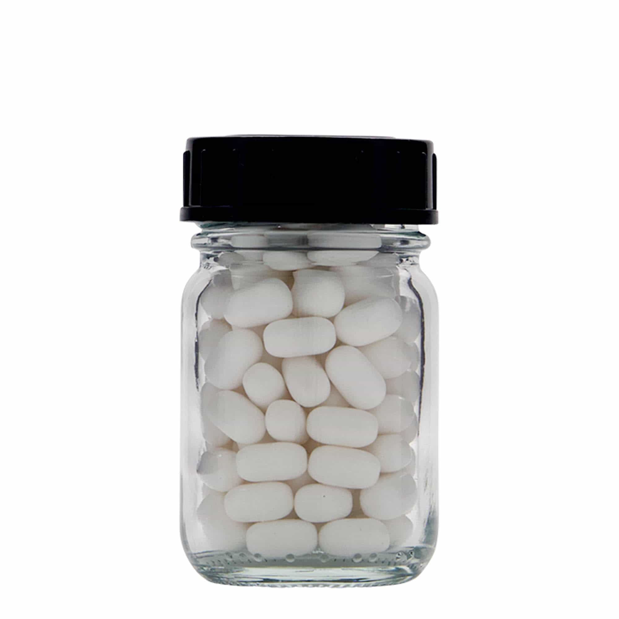 Pot met brede hals, 50 ml, monding: DIN 40