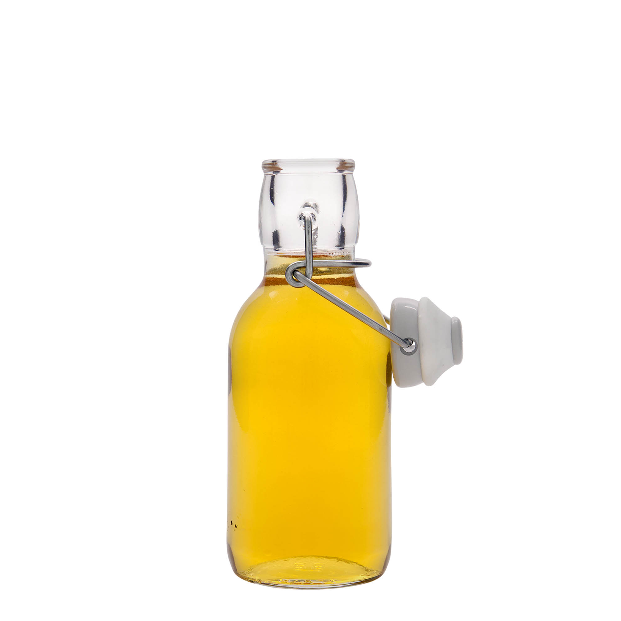 Glazen fles 'Emilia', 250 ml, monding: beugelsluiting Glazen fles 'Emilia', 250 ml, monding: beugelsluiting