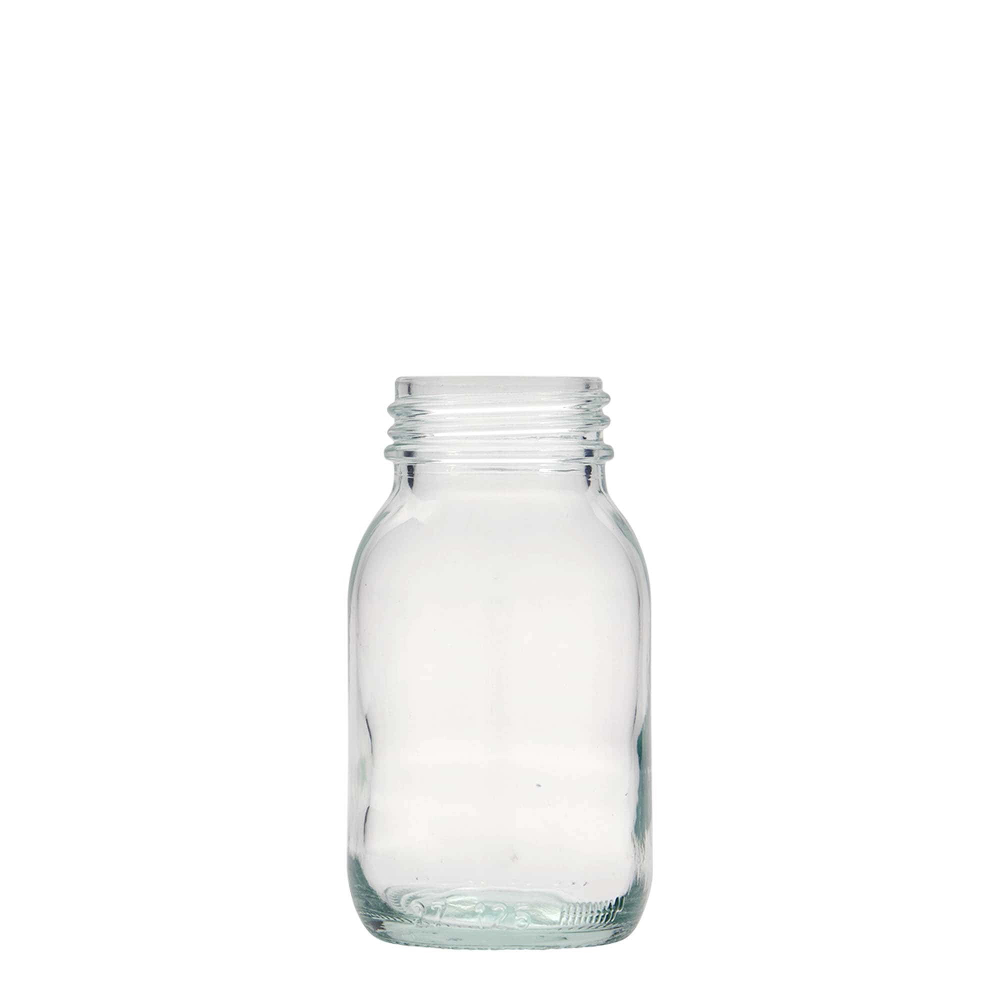 Pot met brede hals, 125 ml, monding: DIN 40 Pot met brede hals, 125 ml, monding: DIN 40
