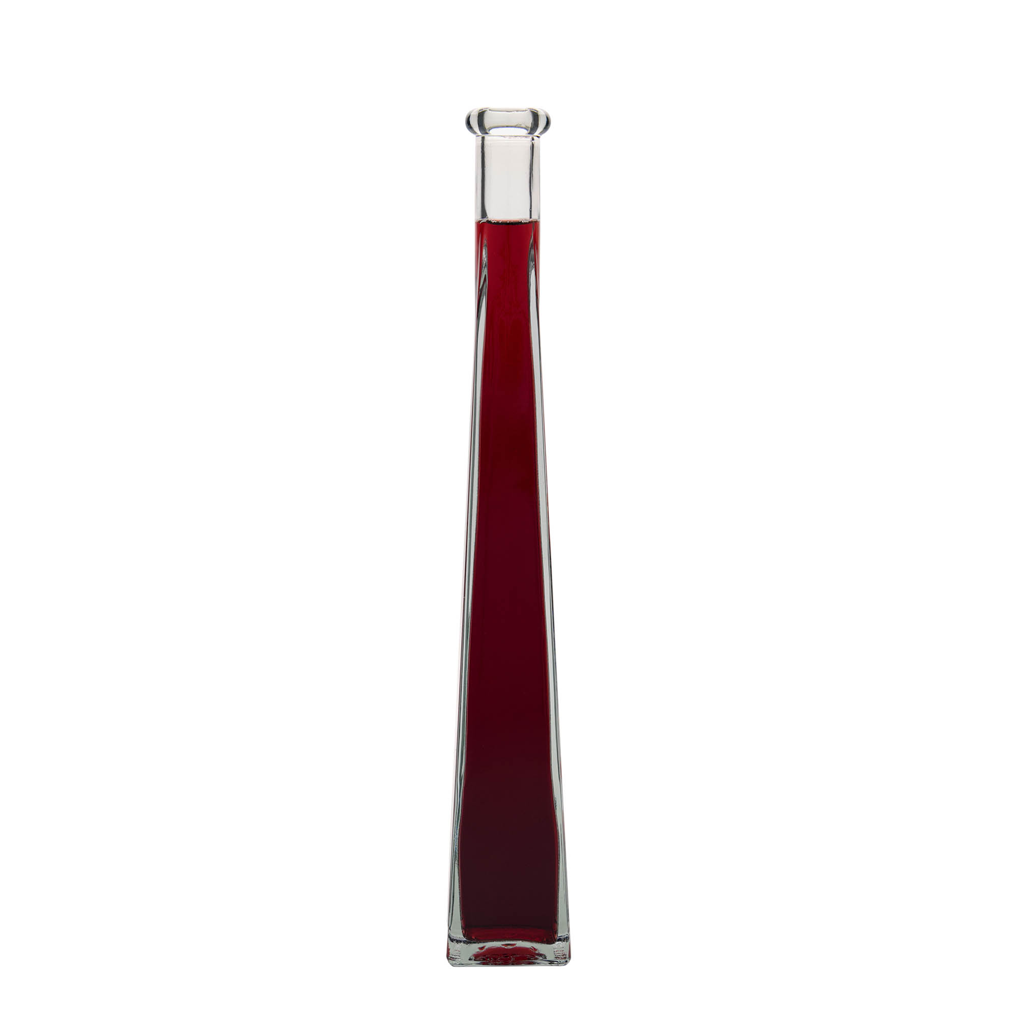 Bouteille en verre 200 ml « Dama Quadrato », carrée, bouchage: bouchon