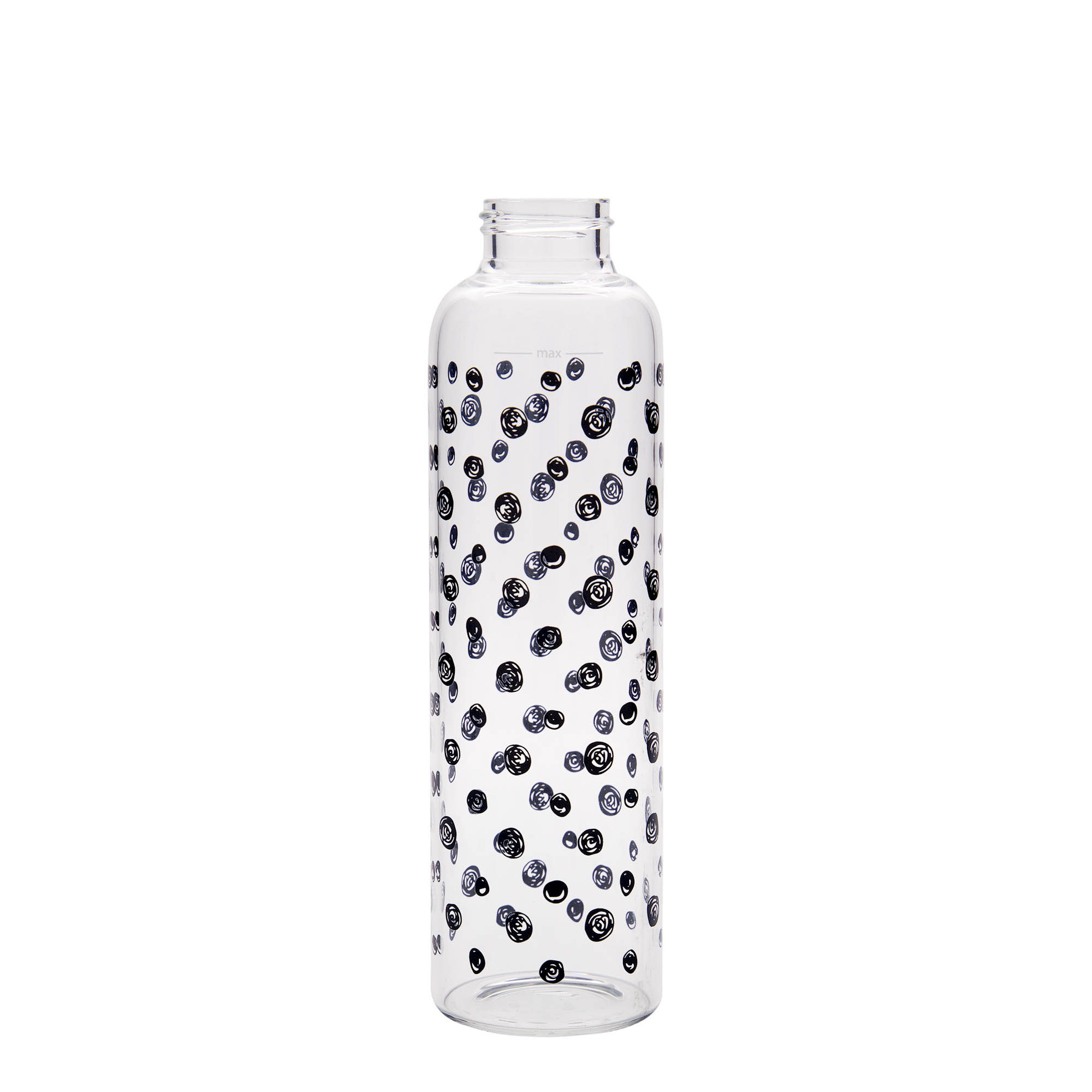 Drinkfles 'Perseus', 500 ml, motief: Zwarte stippen, monding: schroefsluiting Drinkfles 'Perseus', 500 ml, motief: Zwarte stippen, monding: schroefsluiting