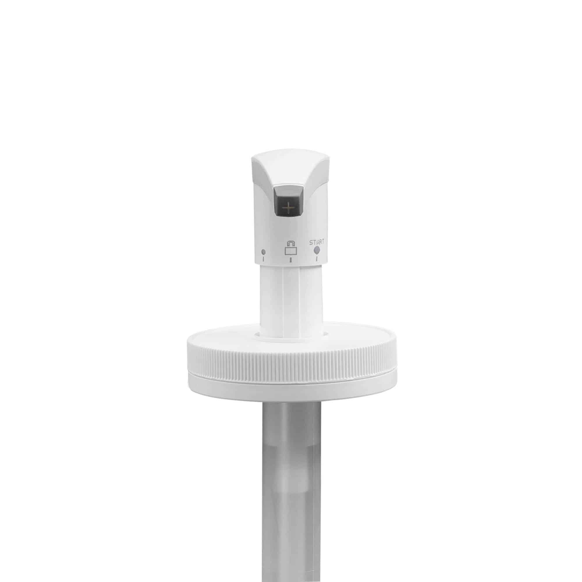 Pompe distributrice pour 655 ml « Securibox », plastique PE, blanc, pour bouchage: Bougage à vis