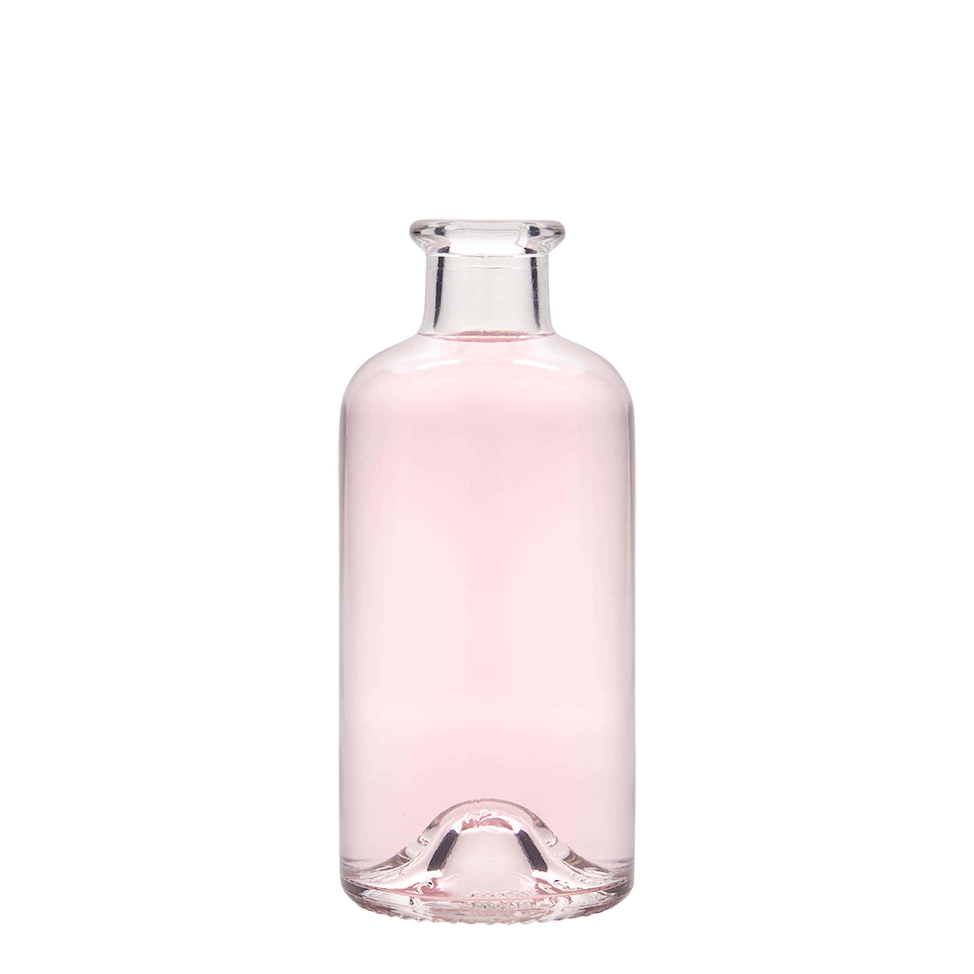 Glazen fles Apotheker, 200 ml, monding: kurk