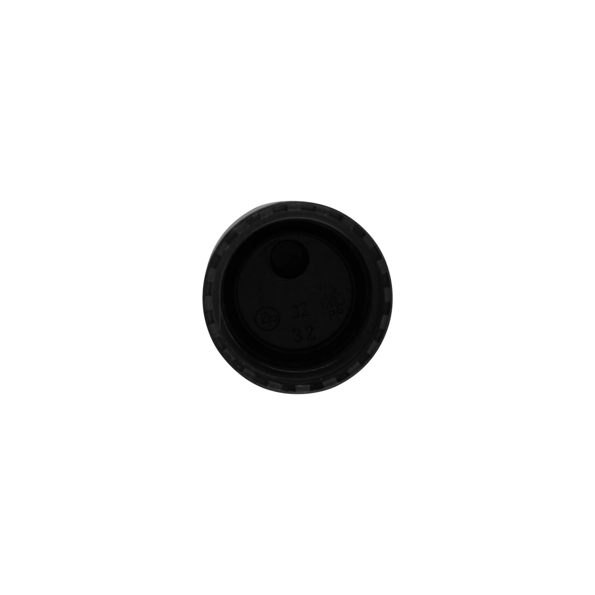 Schroefsluiting Disc Top, PP-kunststof, zwart, voor monding: 24/410