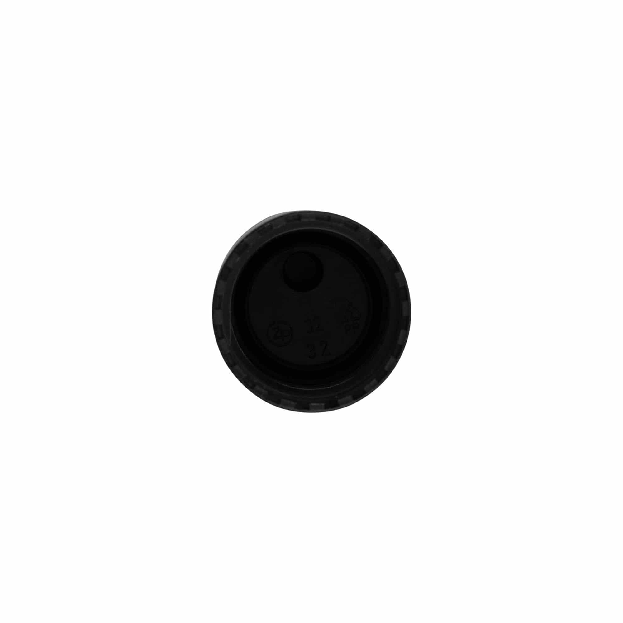 Schroefsluiting Disc Top, PP-kunststof, zwart, voor monding: 24/410