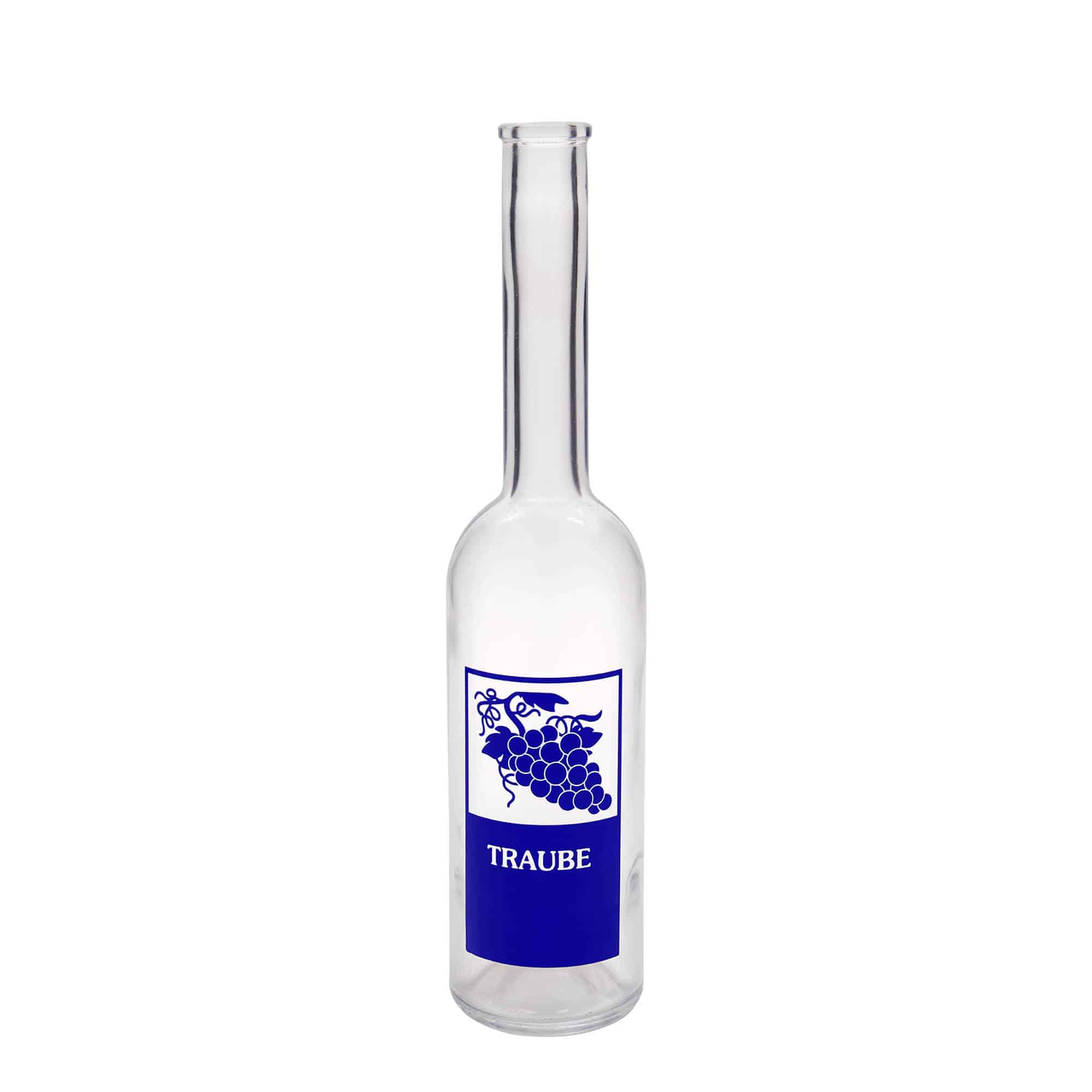 Bouteille en verre 500 ml 'Opera', motif : raisin, bouchage: bouchon Bouteille en verre 500 ml 'Opera', motif : raisin, bouchage: bouchon