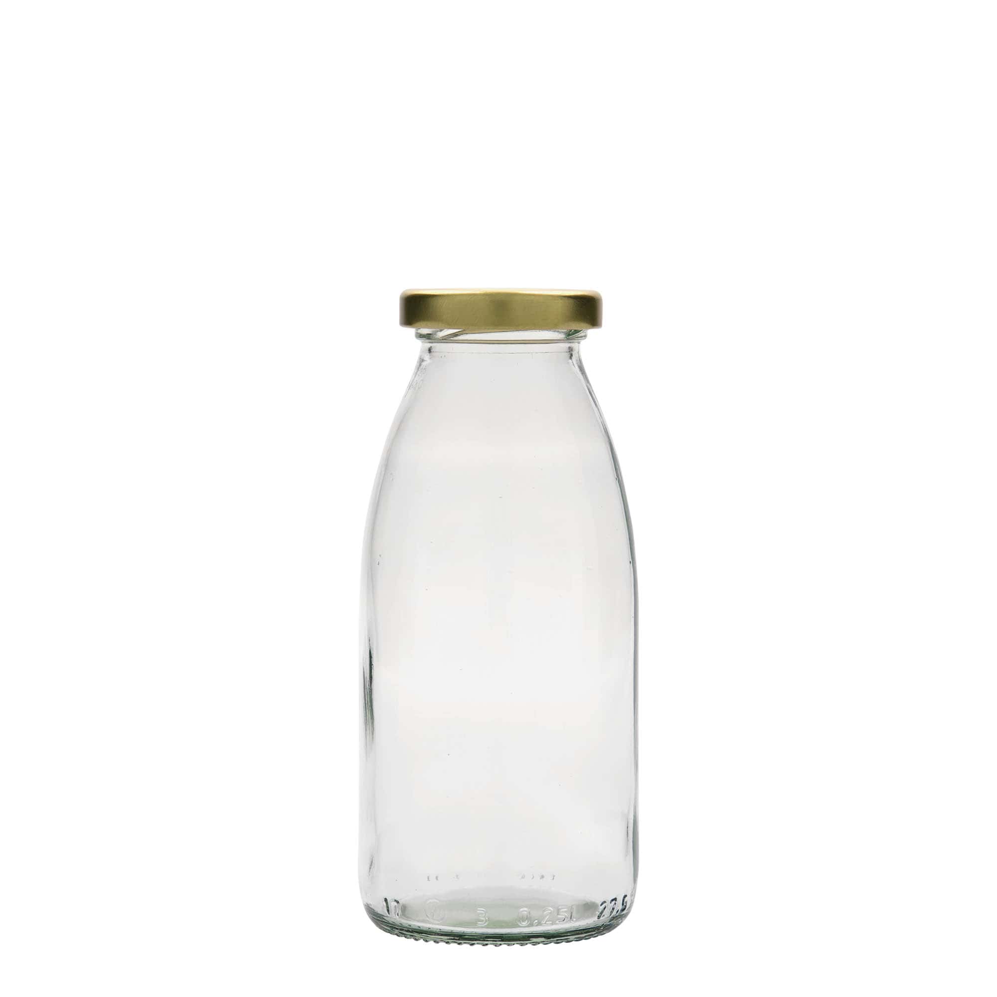 Glazen fles Vroni, 250 ml, monding: twist-off (TO 43)