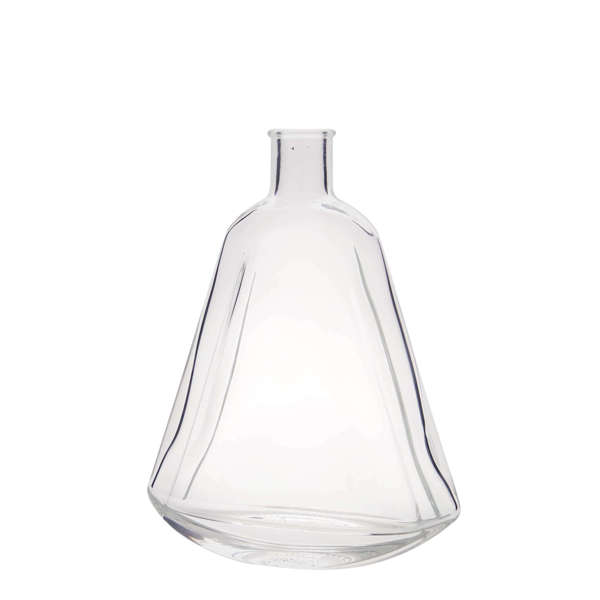 Glazen fles 'Maurizio', 350 ml, ovaal, monding: kurk