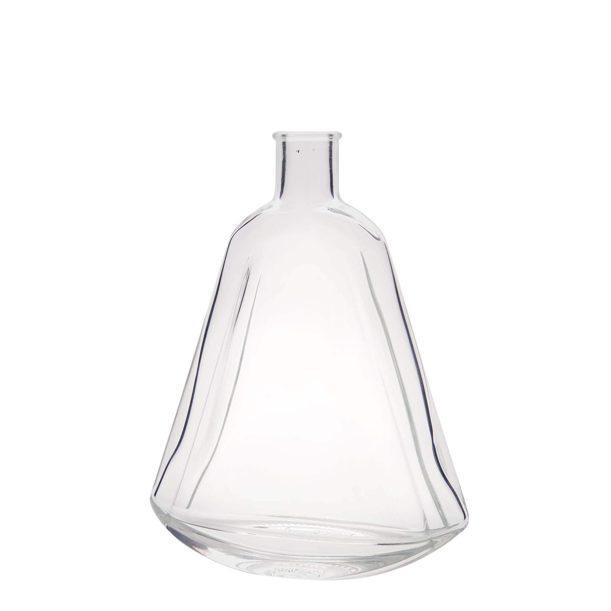 Glazen fles 'Maurizio', 350 ml, ovaal, monding: kurk