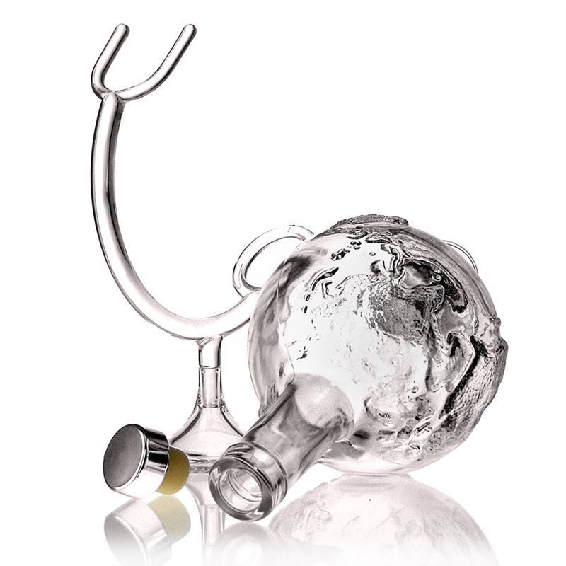 Glazen fles 'Globus', 500 ml, monding: kurk Glazen fles 'Globus', 500 ml, monding: kurk