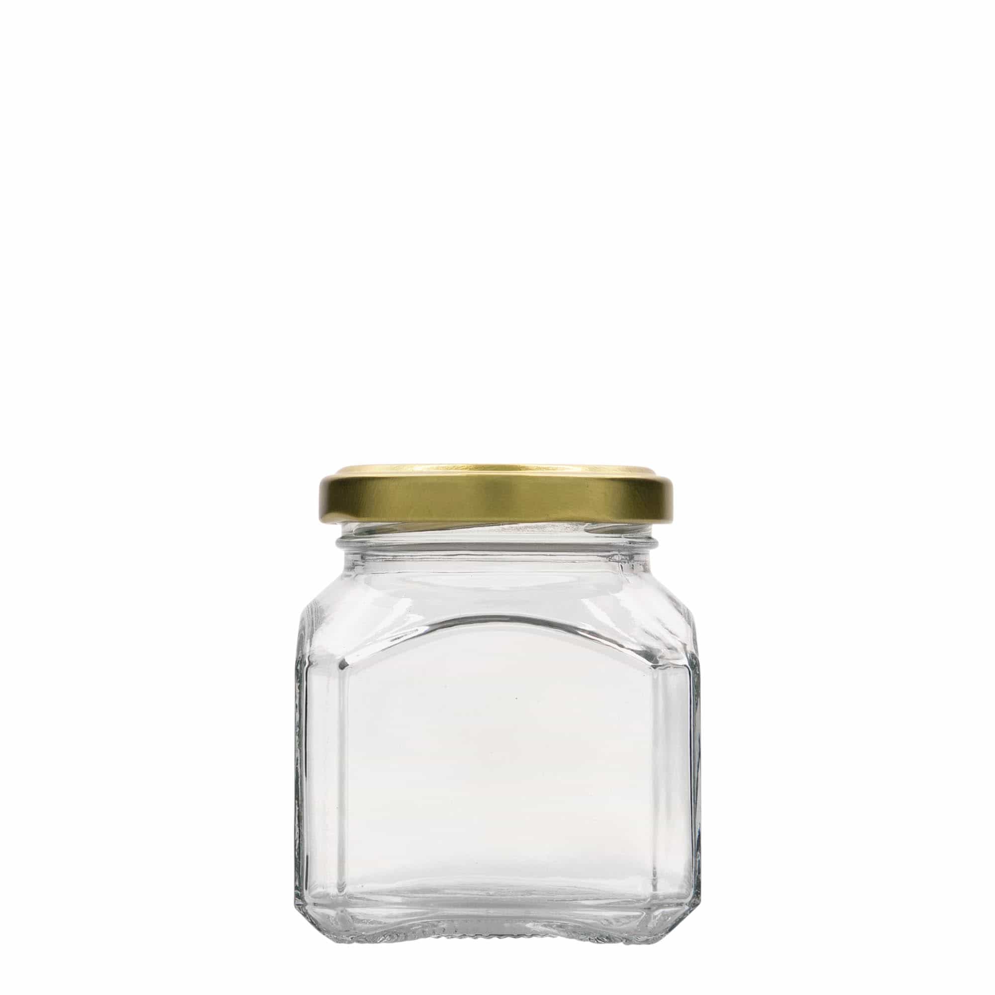 Bocal carré 212 ml « Milan », bouchage: Twist-Off (TO 58)