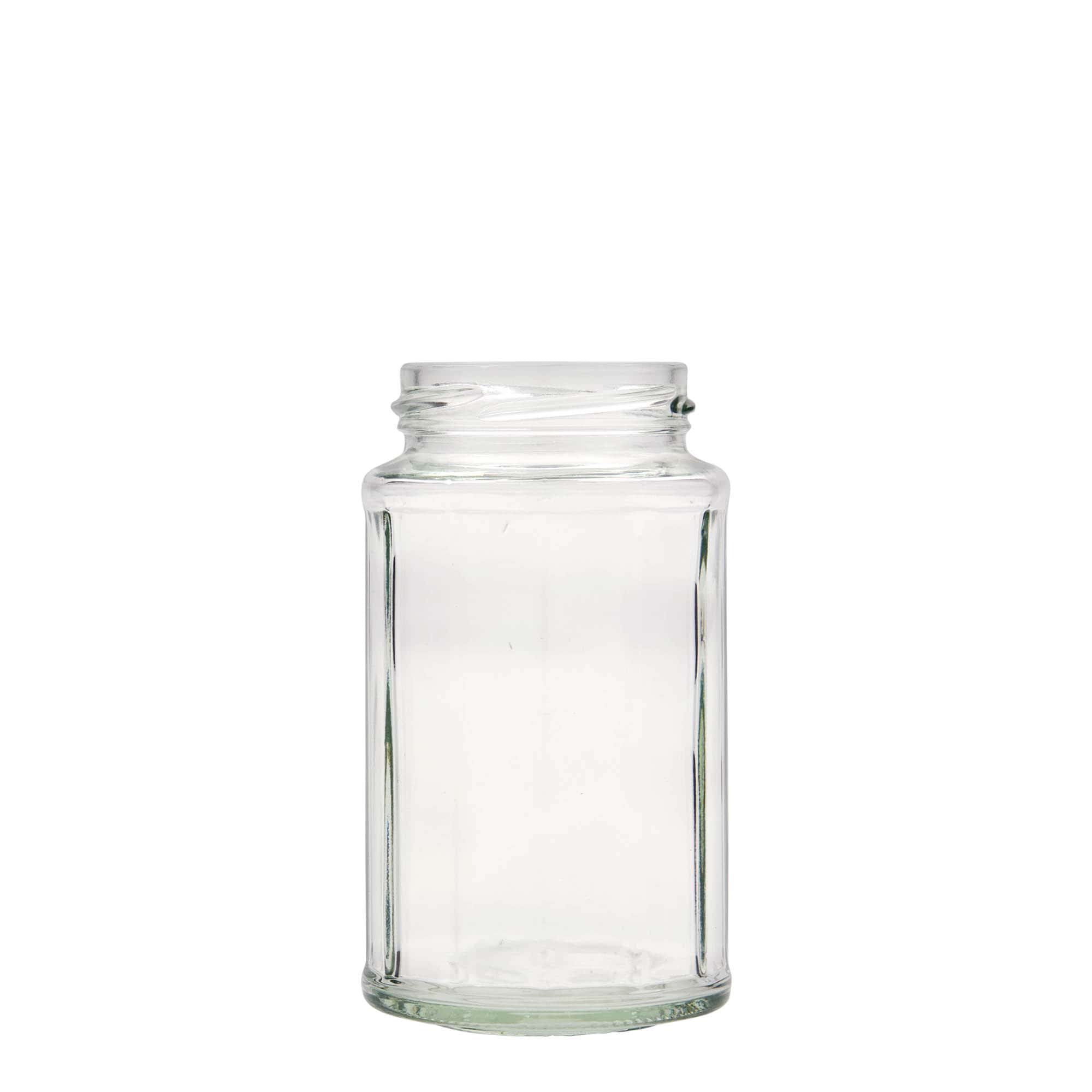 Polygonale pot, 288 ml, twaalfhoekig, monding: twist-off (TO 58) Polygonale pot, 288 ml, twaalfhoekig, monding: twist-off (TO 58)