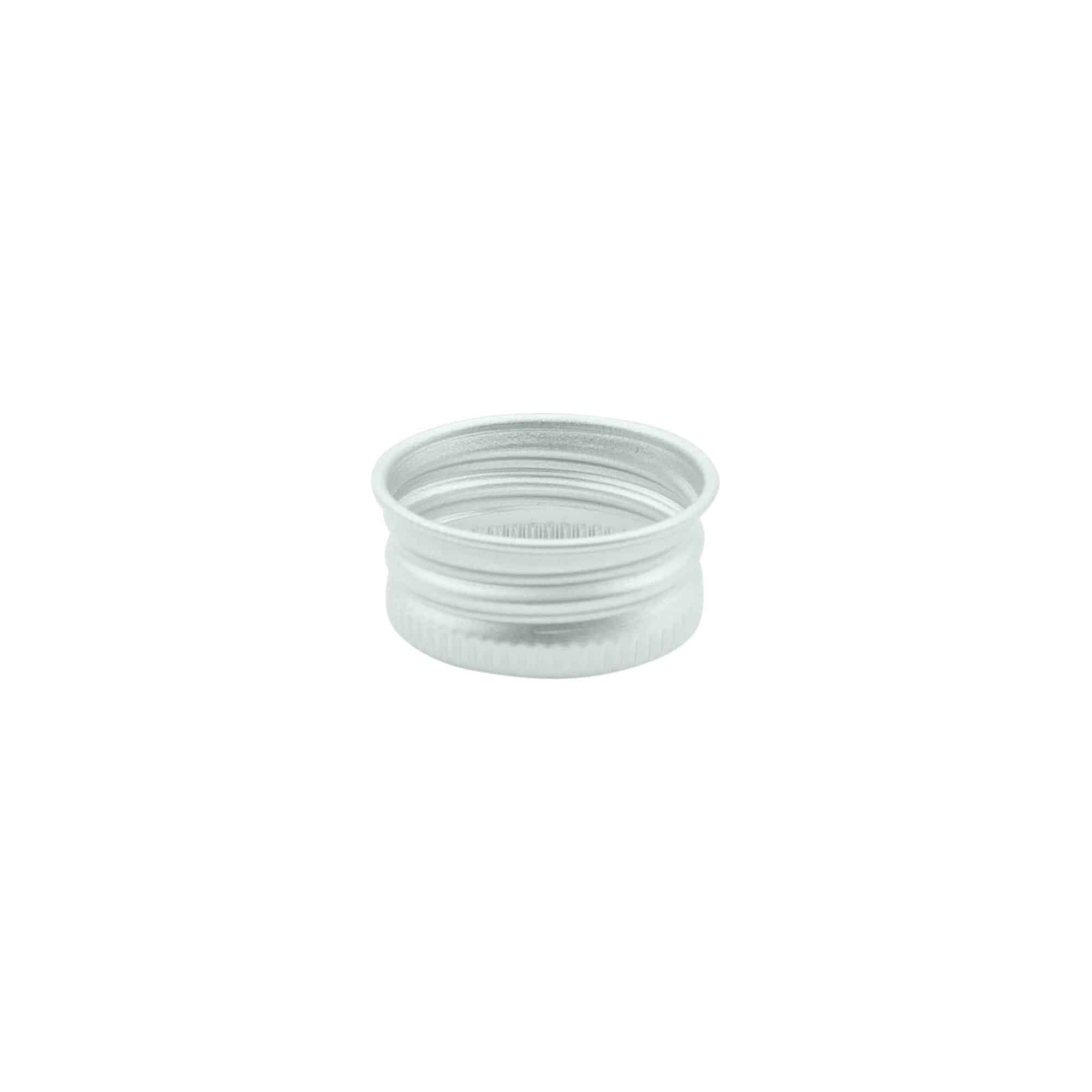 Schroefsluiting, metaal, zilver, voor monding: 24/410