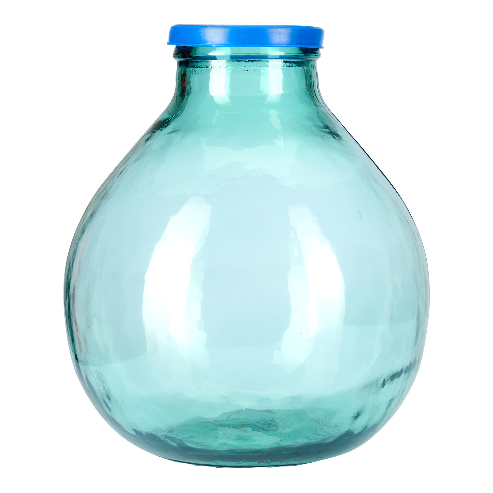 Ballonfles brede hals, 20 l, glas, monding: stulpdeksel