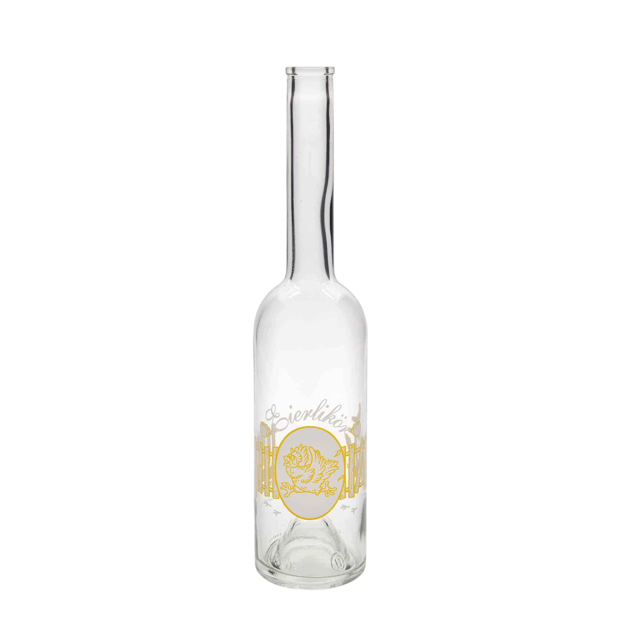Bouteille en verre 500 ml « Opera », motif : liqueur aux œufs, bouchage: bouchon