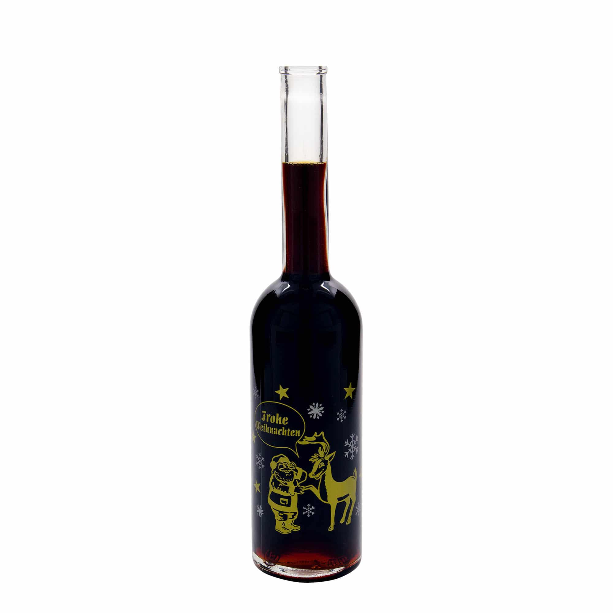 Glazen fles 'Opera', 500 ml, motief: Vuurwerk, monding: kurk