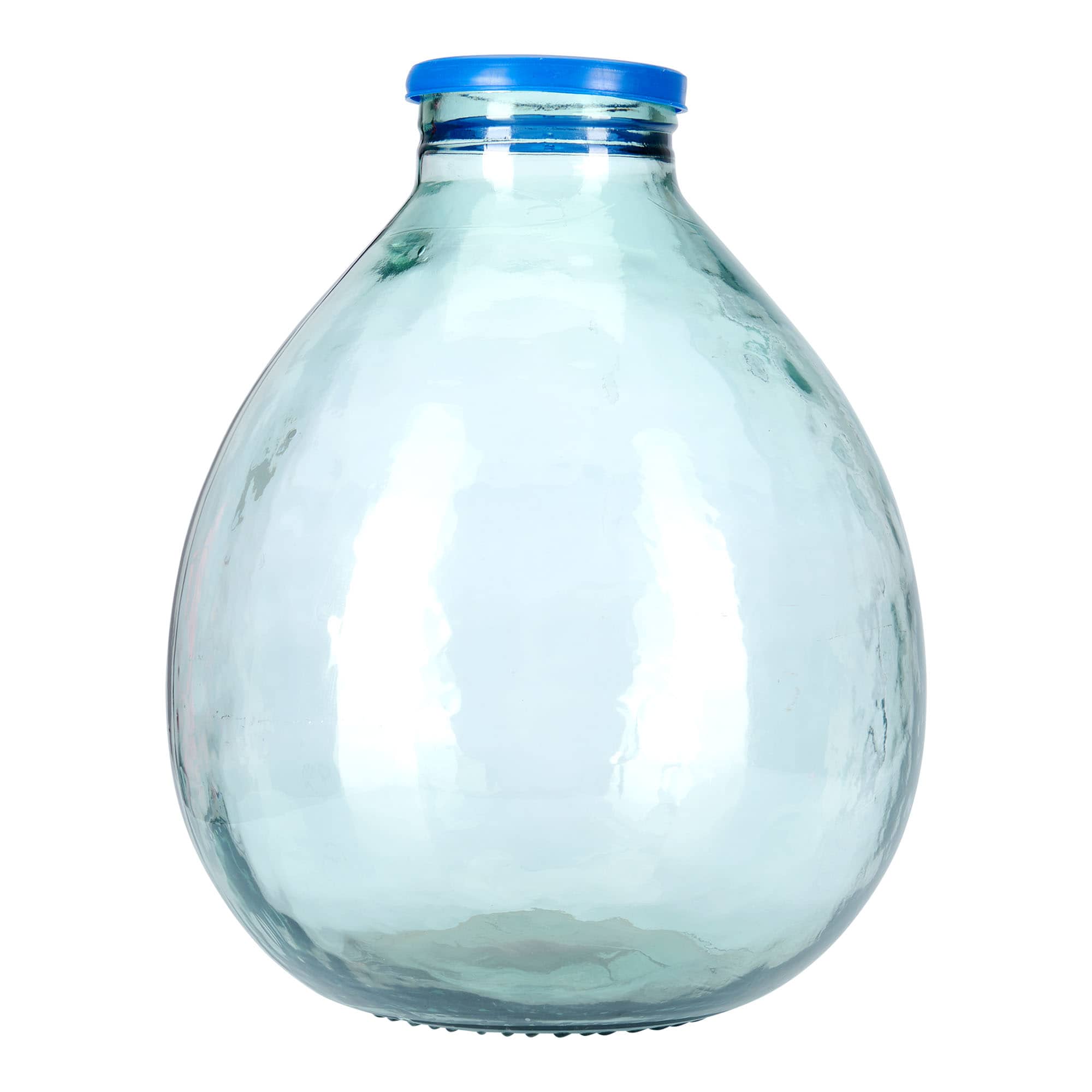 Ballonfles brede hals, 34 l, glas, monding: stulpdeksel