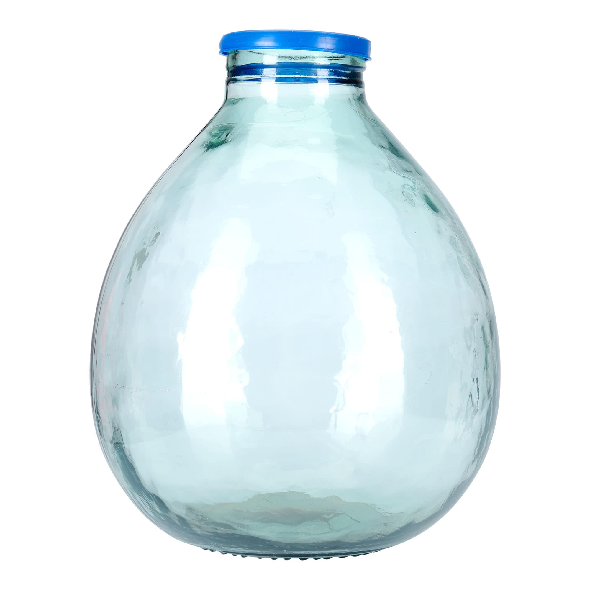 Ballonfles brede hals, 34 l, glas, monding: stulpdeksel