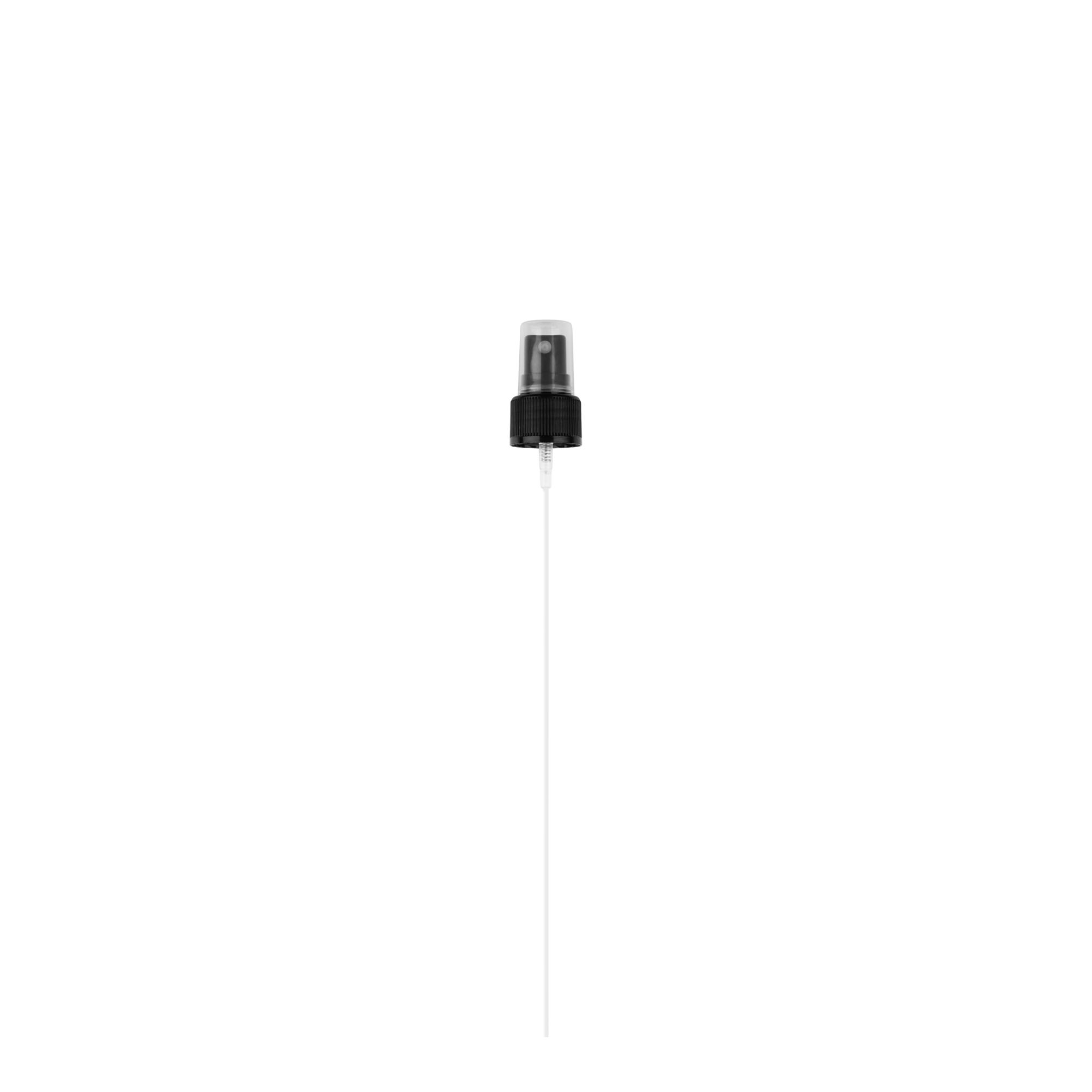 Bougage à vis avec vaporisateur, plastique PP, noir, pour bouchage: 24/410