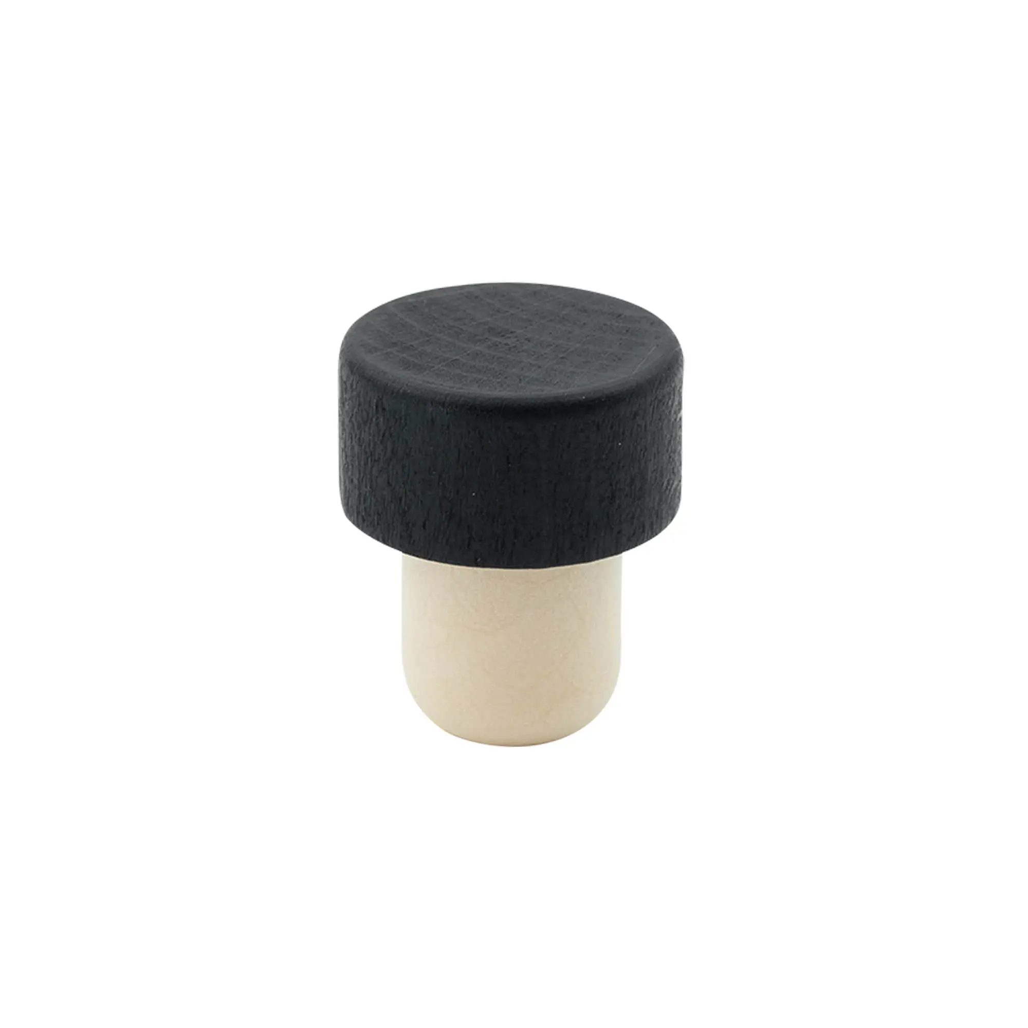 Dopkurk, 19 mm, hout/kunststof, zwart, voor monding: kurk Dopkurk, 19 mm, hout/kunststof, zwart, voor monding: kurk