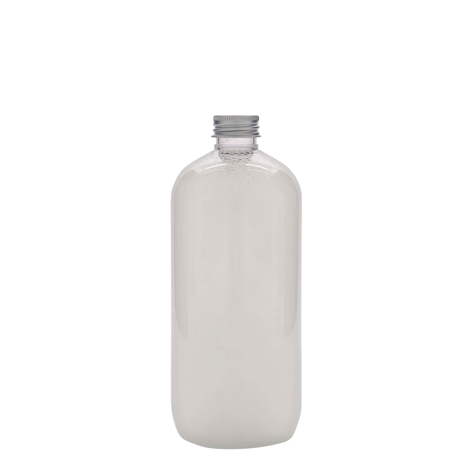 Petfles 'Boston', 500 ml, kunststof, monding: 24/410