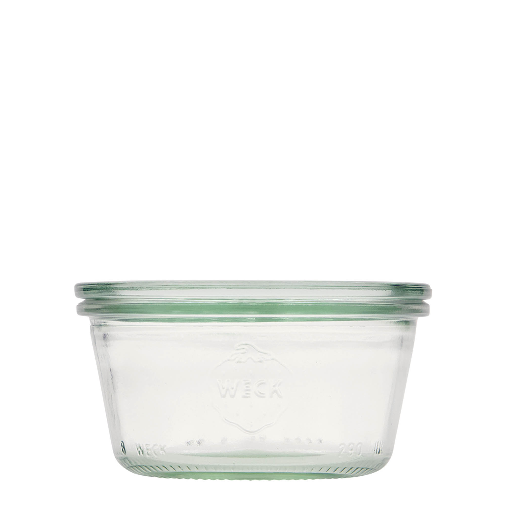 6x 290 ml bocal WECK à renversement plat avec couvercle en verre RR 100