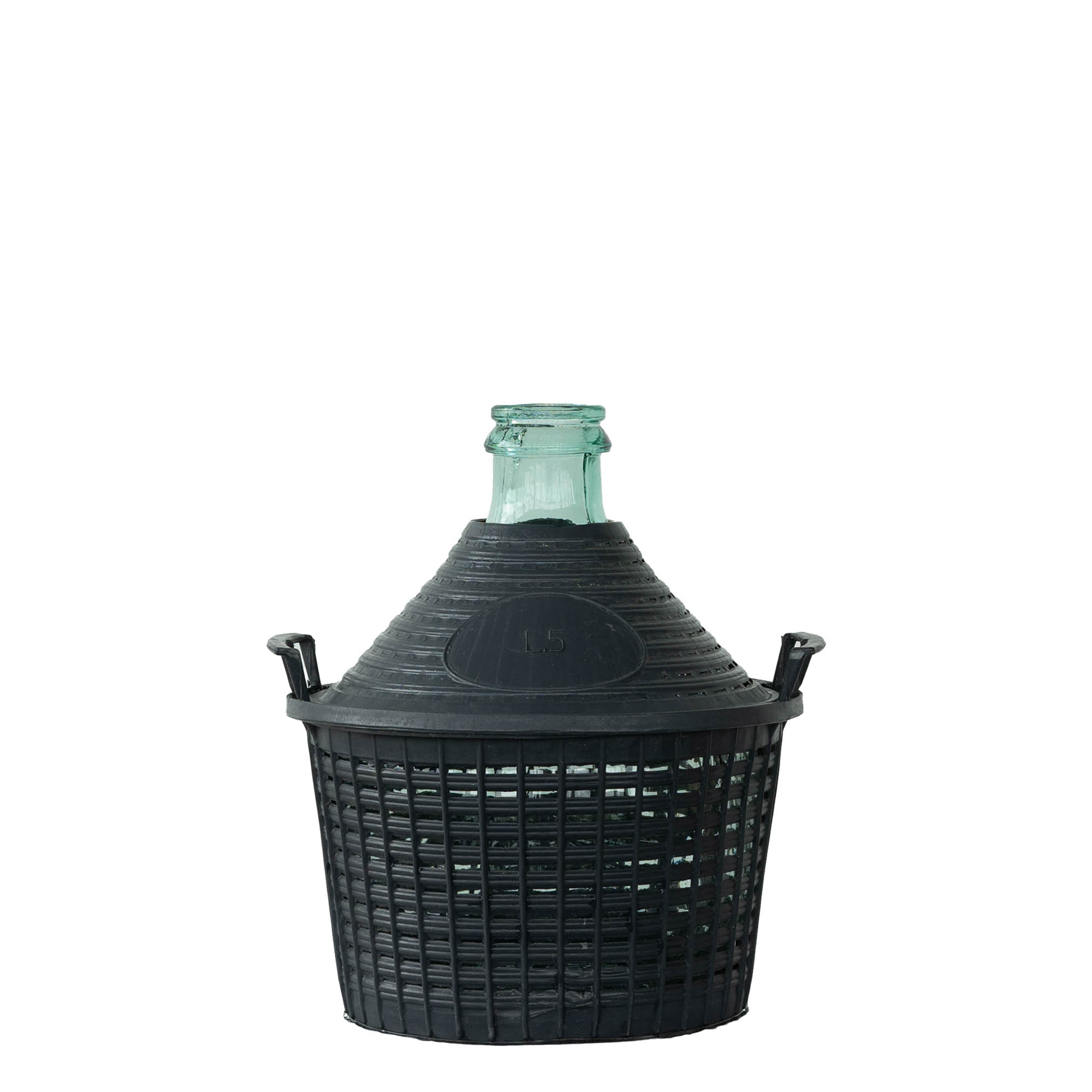 Ballonfles smalle hals, 5 l, glas, monding: stulpdeksel Ballonfles smalle hals, 5 l, glas, monding: stulpdeksel