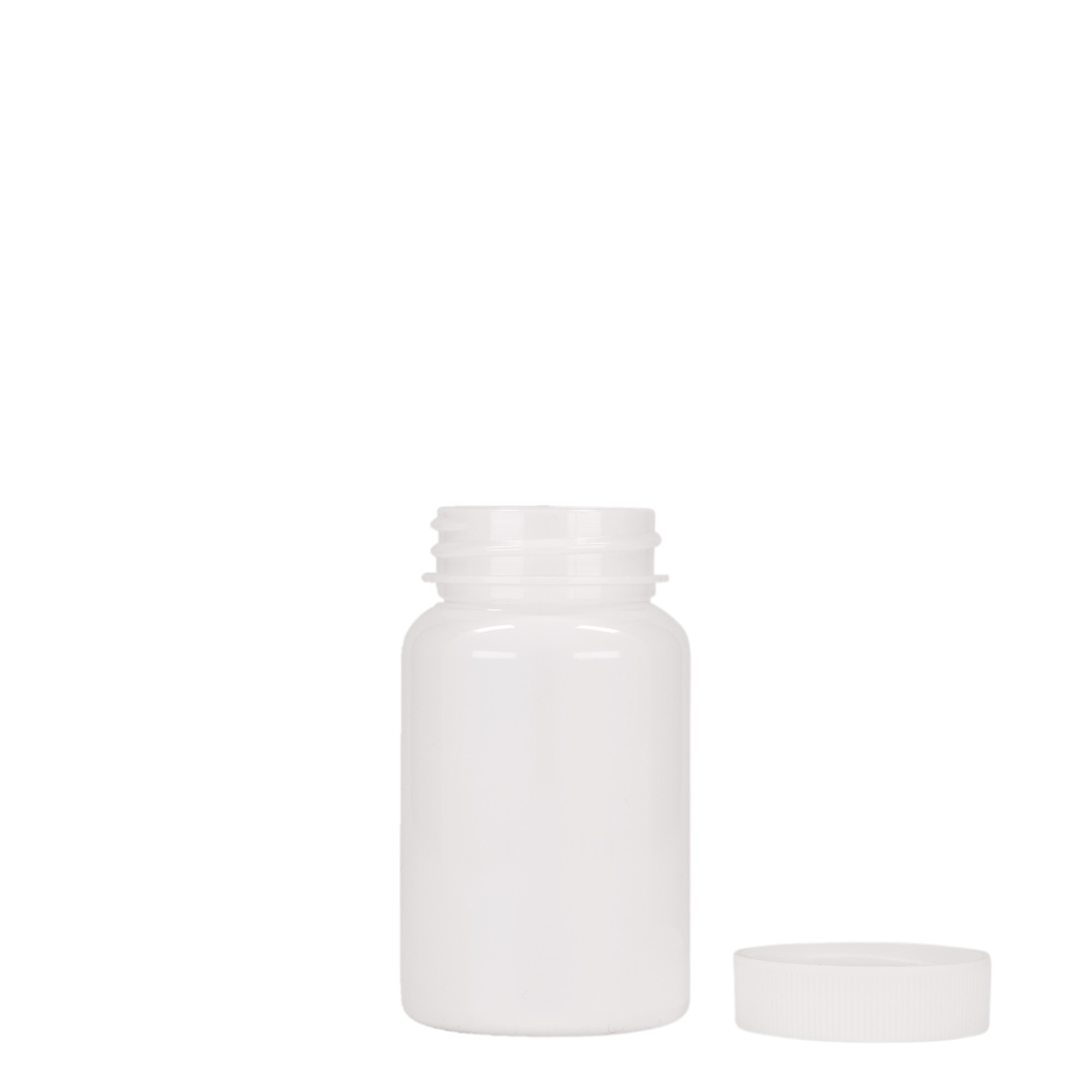 Packer en PET 75 ml, plastique, blanc, bouchage: 38/400 Packer en PET 75 ml, plastique, blanc, bouchage: 38/400