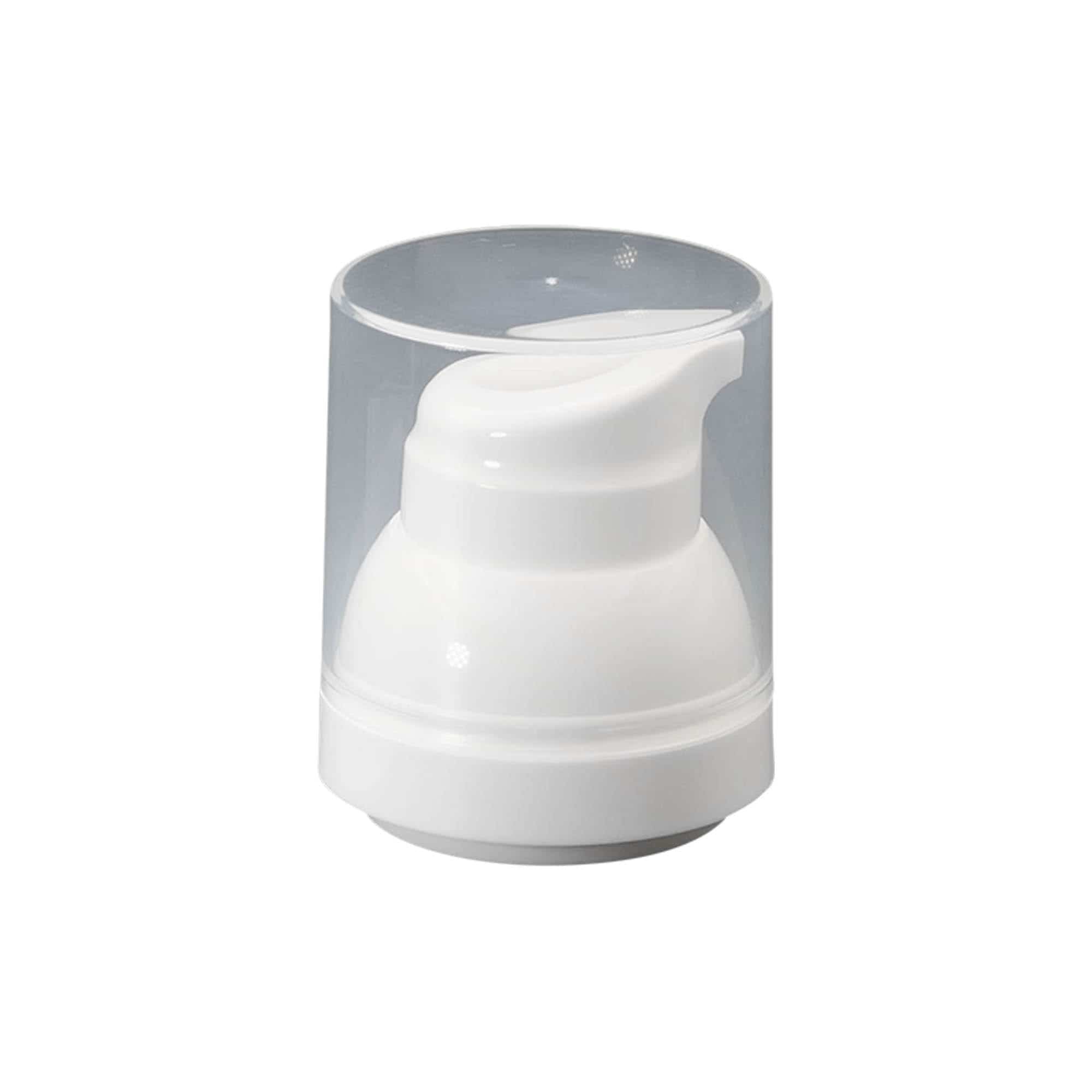 Flacon airless tête de pompe 'Mezzo', plastique PP, blanc Flacon airless tête de pompe 'Mezzo', plastique PP, blanc