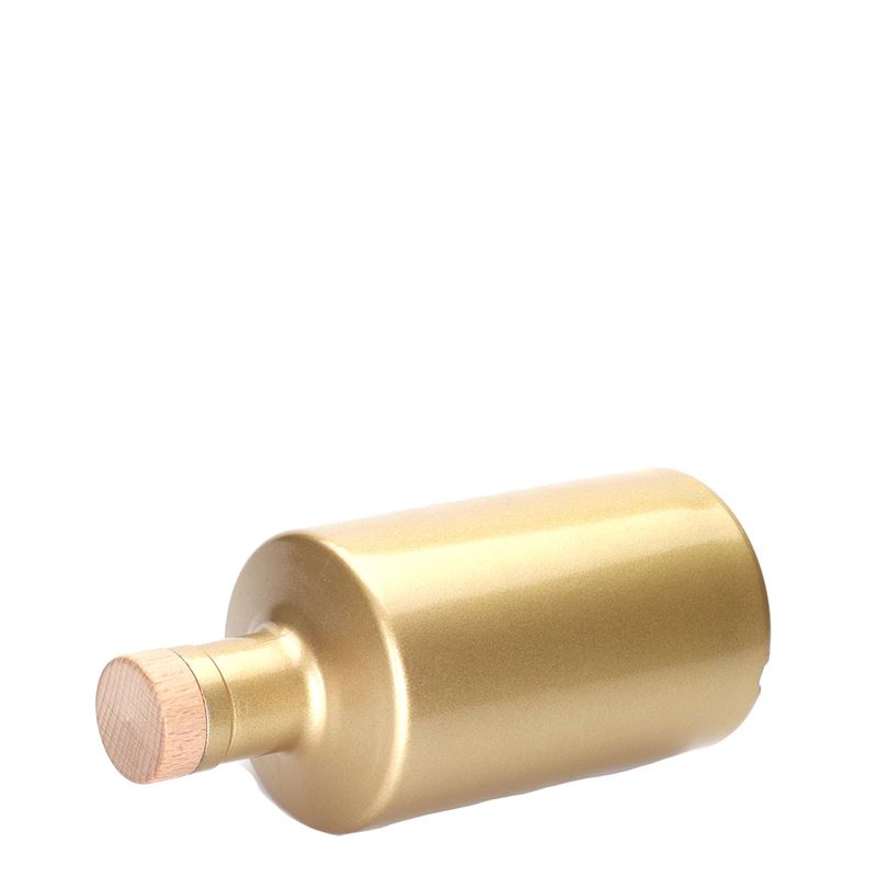 Bouteille en verre 500 ml 'Caroline', dorée, bouchage: bouchon Bouteille en verre 500 ml 'Caroline', dorée, bouchage: bouchon