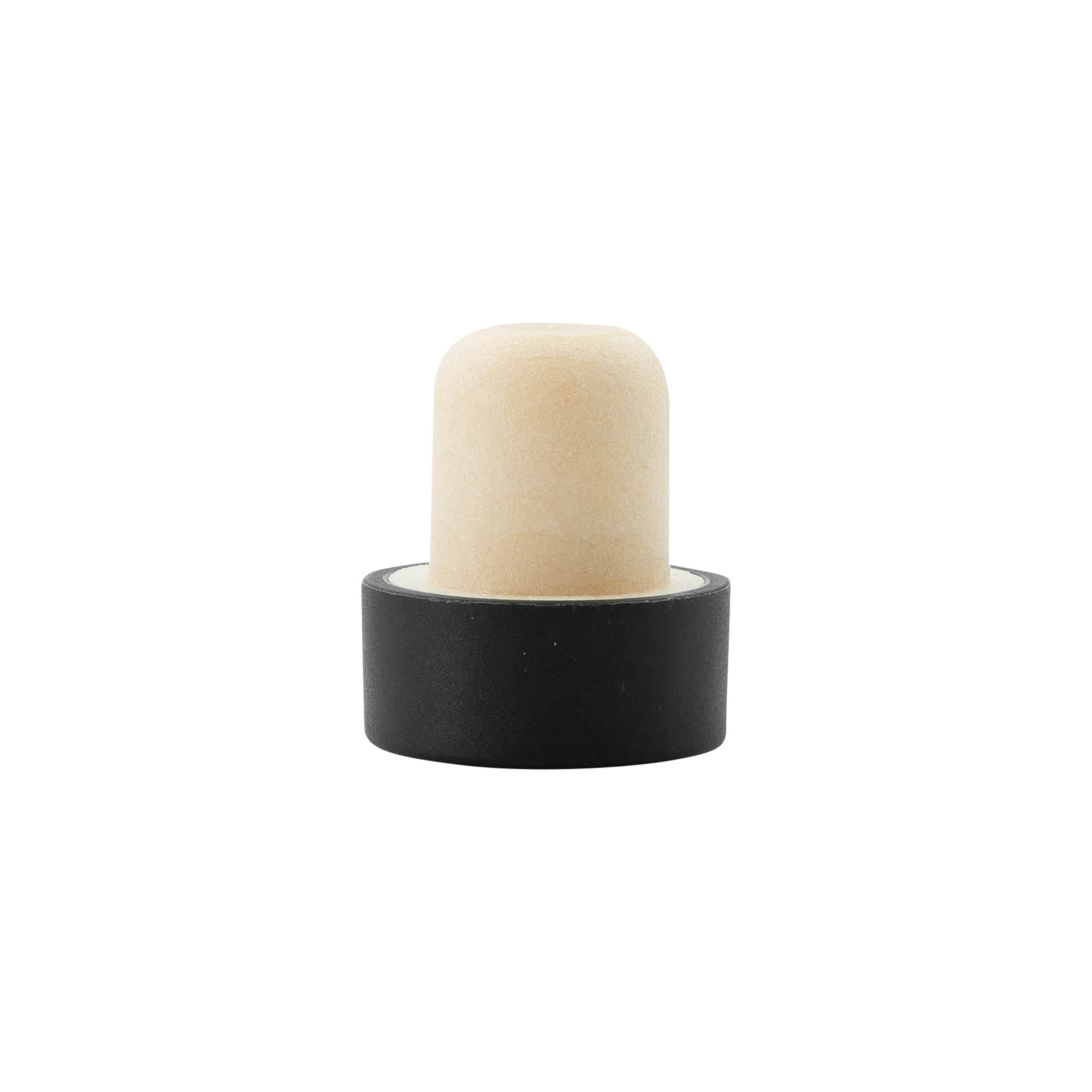 Bouchon à poignée 19 mm, plastique, noir, pour bouchage: bouchon Bouchon à poignée 19 mm, plastique, noir, pour bouchage: bouchon