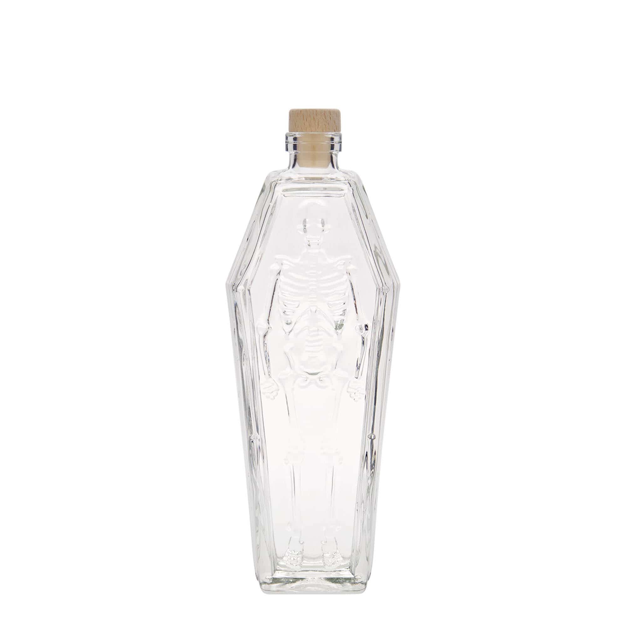 Bouteille en verre 200 ml 'Cercueil', bouchage: bouchon